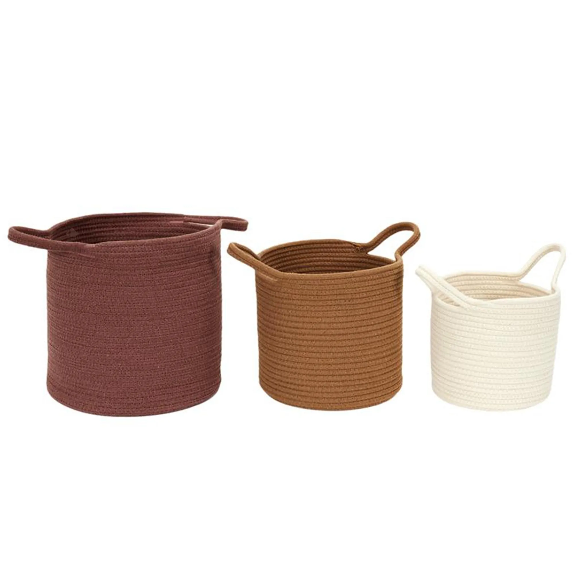 Lot de 3 paniers de rangement SAHARA