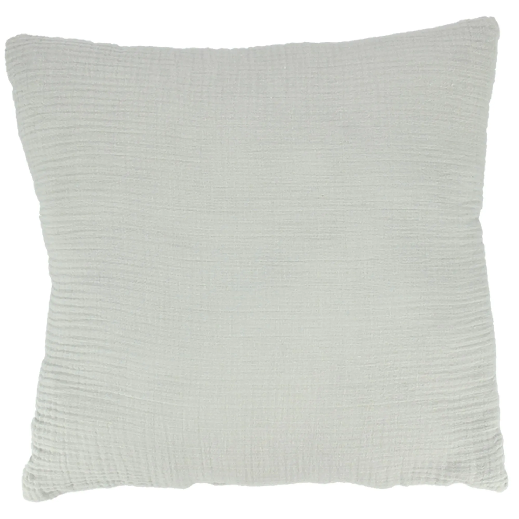 Coussin 40x40 cm double gaze de coton et sherpa GAZE & SHERPA gris