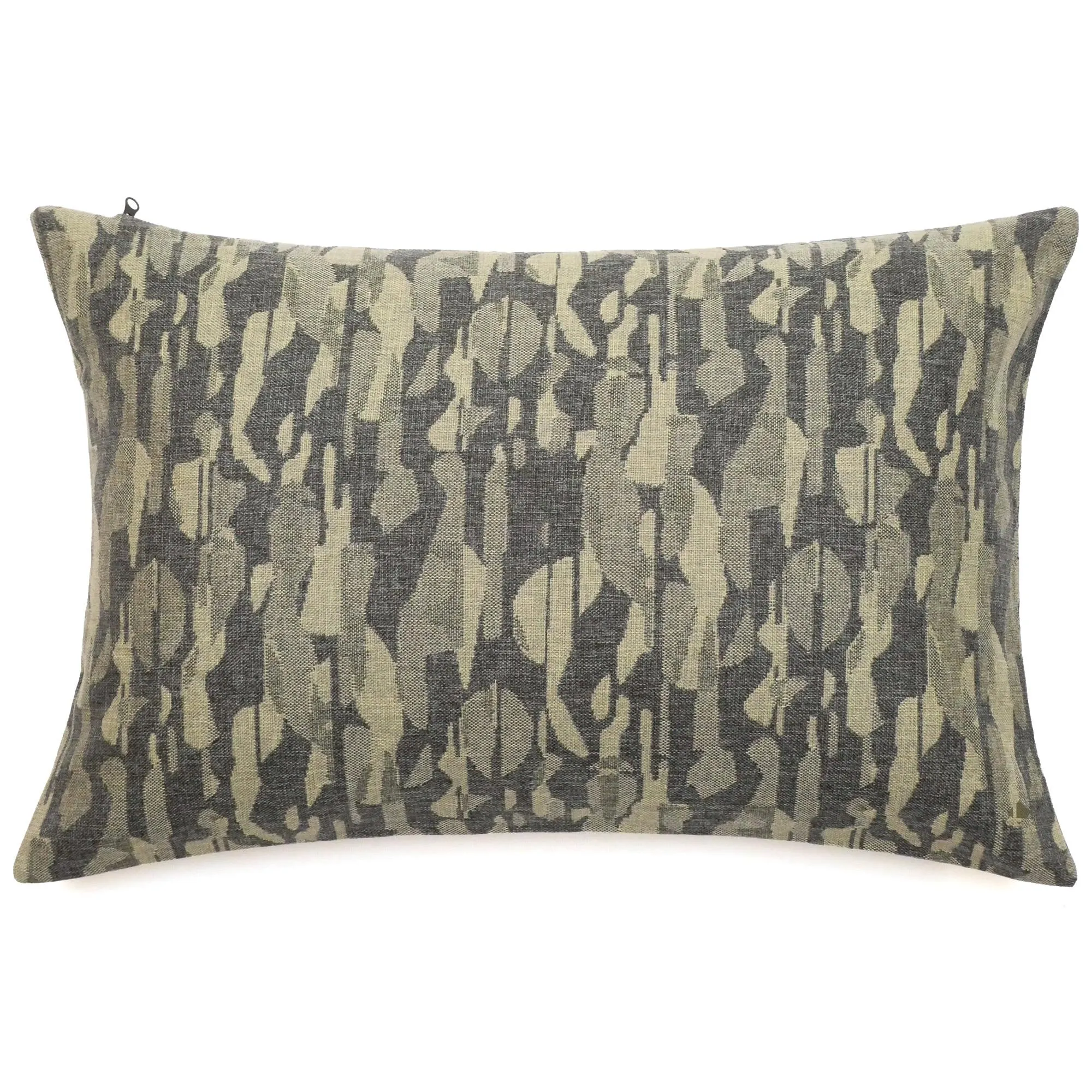 Housse de coussin 40x60 cm collection KALYMNOS tissu oléfine vert sauge