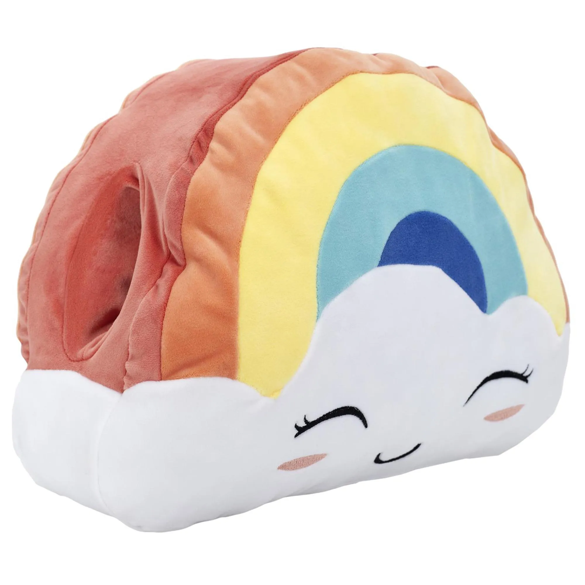 Peluche manchon en polyester forme arc en ciel ARC EN CIEL multicolore
