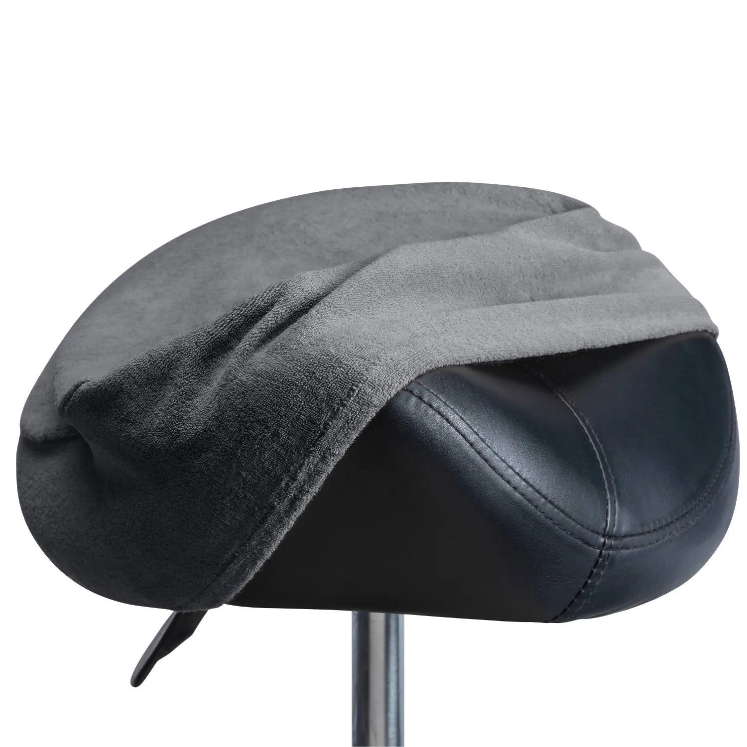 Housse en éponge pour tabouret rond ou selle gris