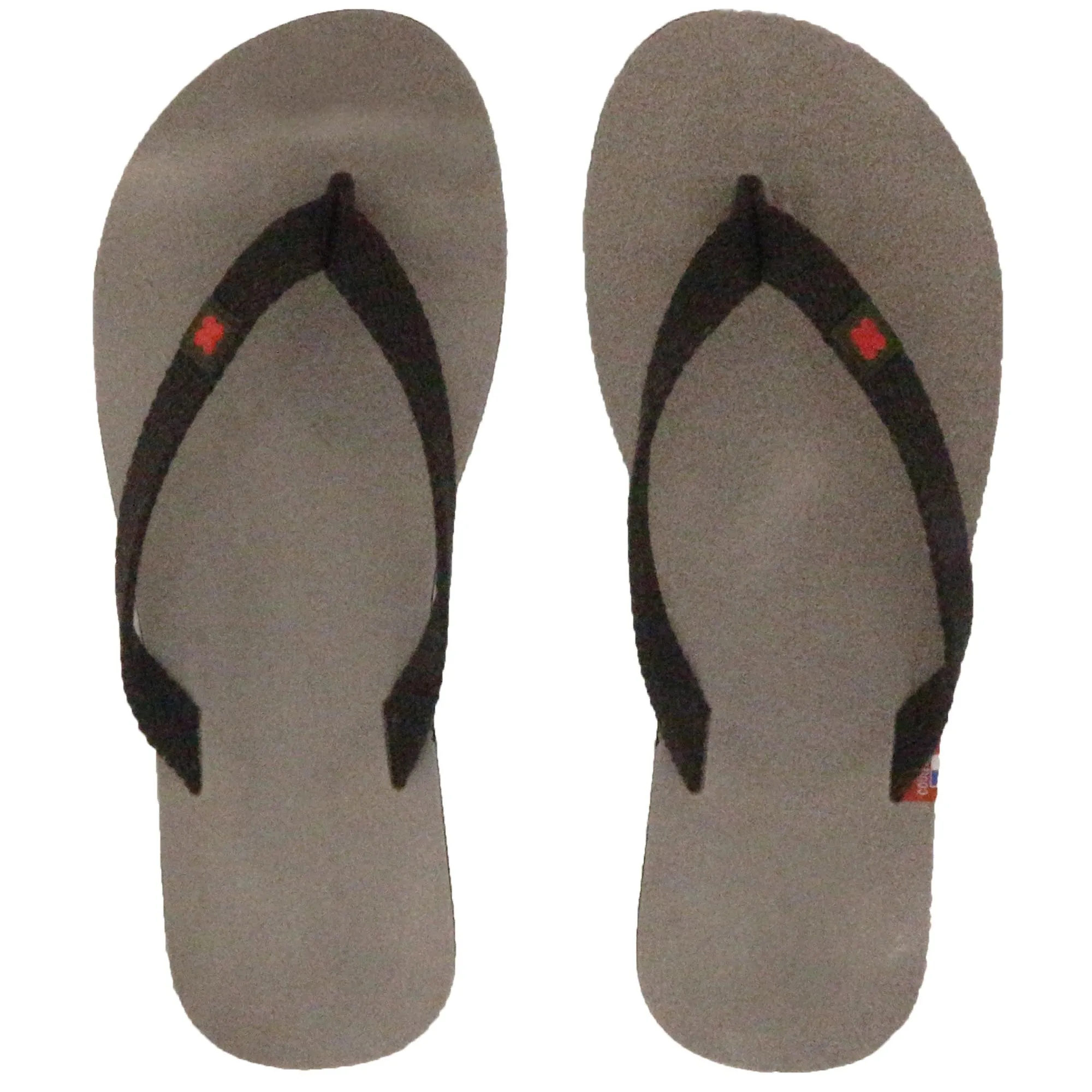 Tong en cuir velours de la collection MOOREA taille 36/37 beige Taupe