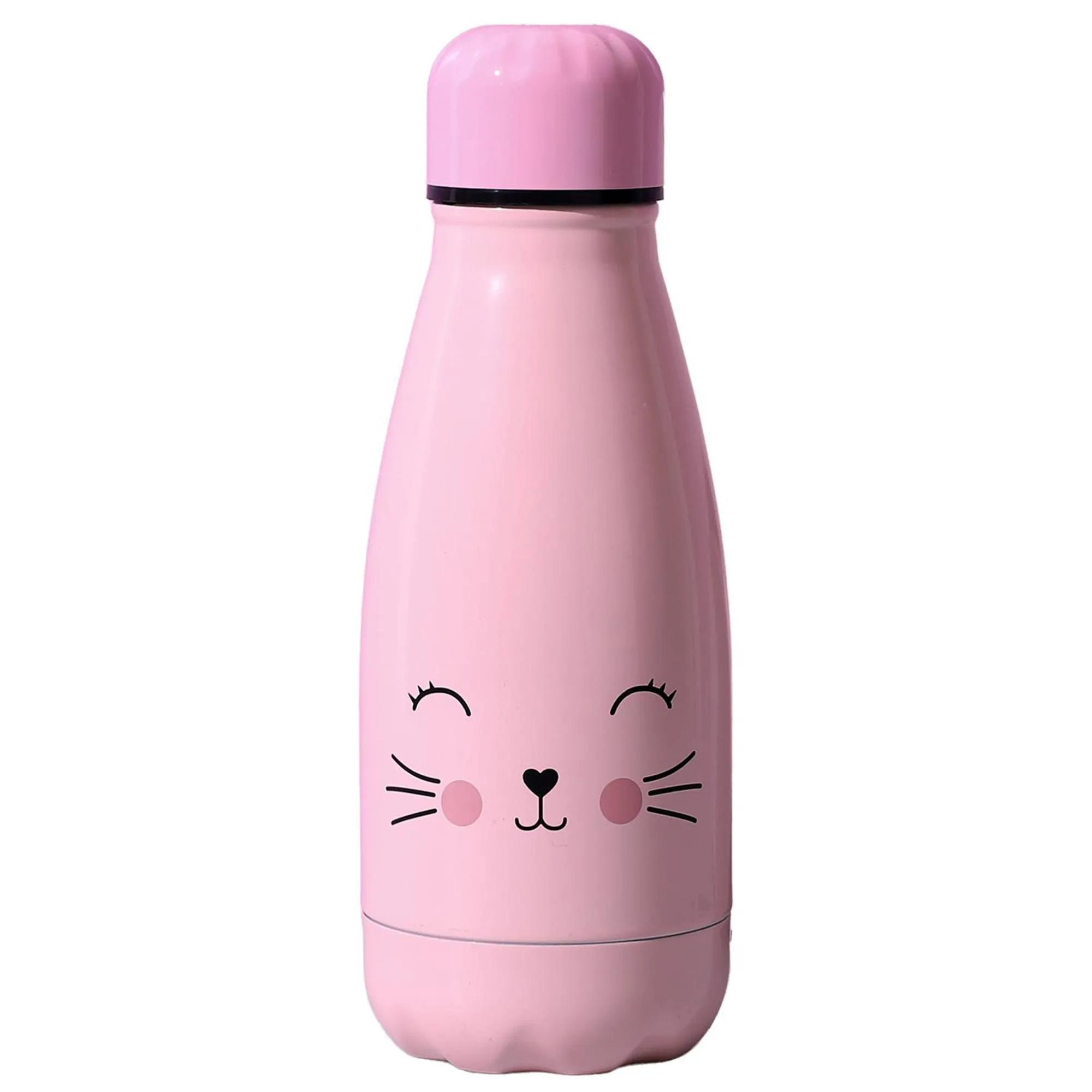 Bouteille isotherme en acier inoxydable 26cl ANIMAUX chat rose