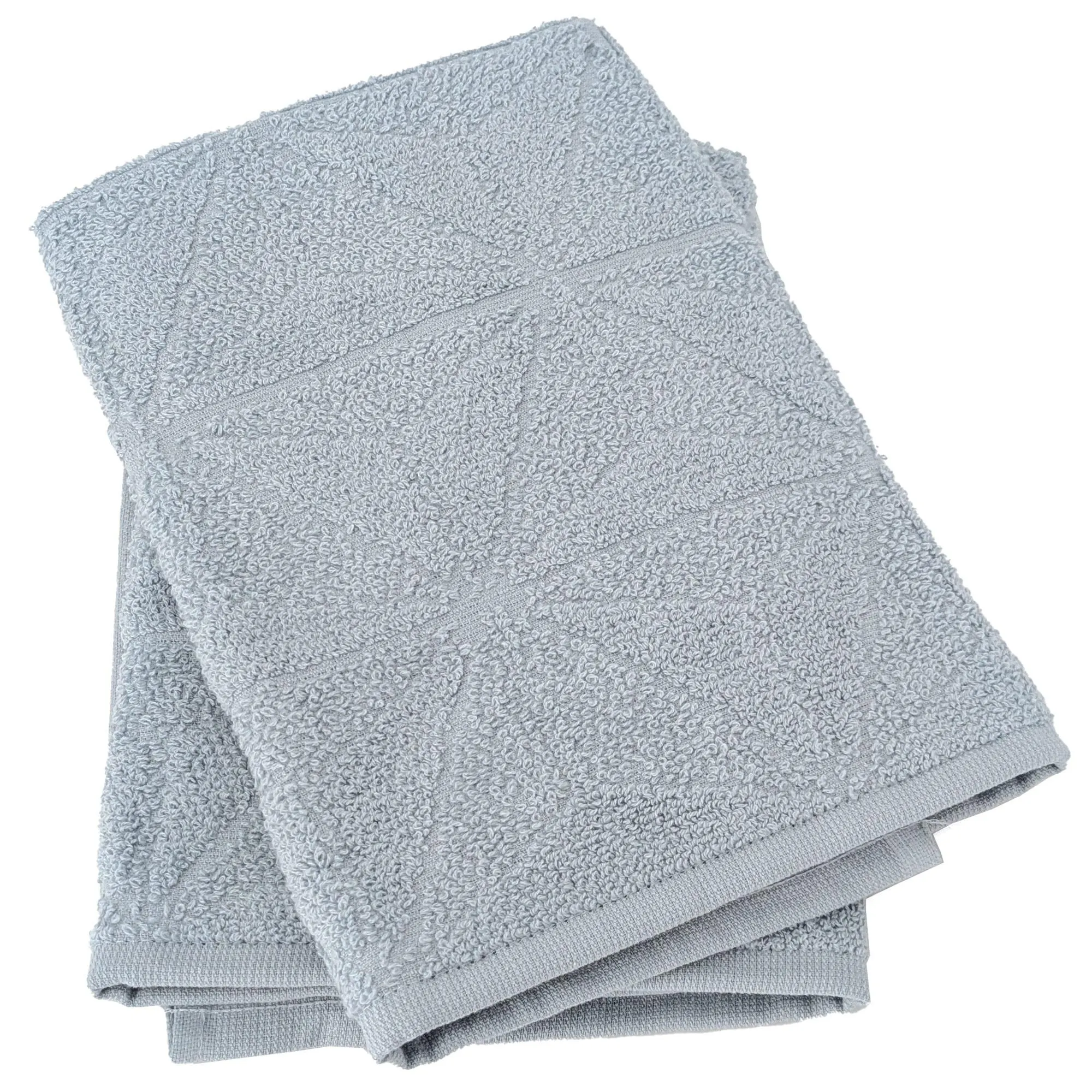 Lot de 2 torchons de cuisine pur coton 50x50 cm OPTICAL bleu capri