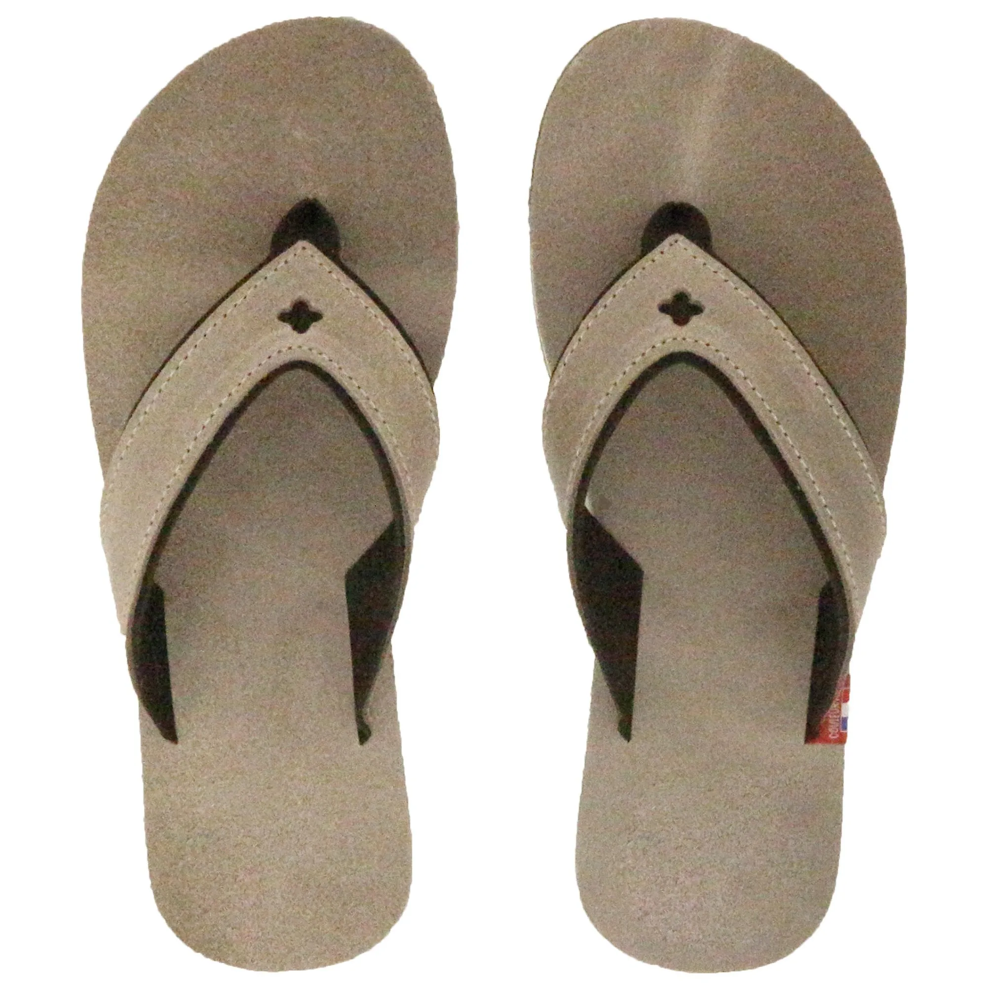 Tong bride large en cuir SPERONE 34/35 beige Taupe