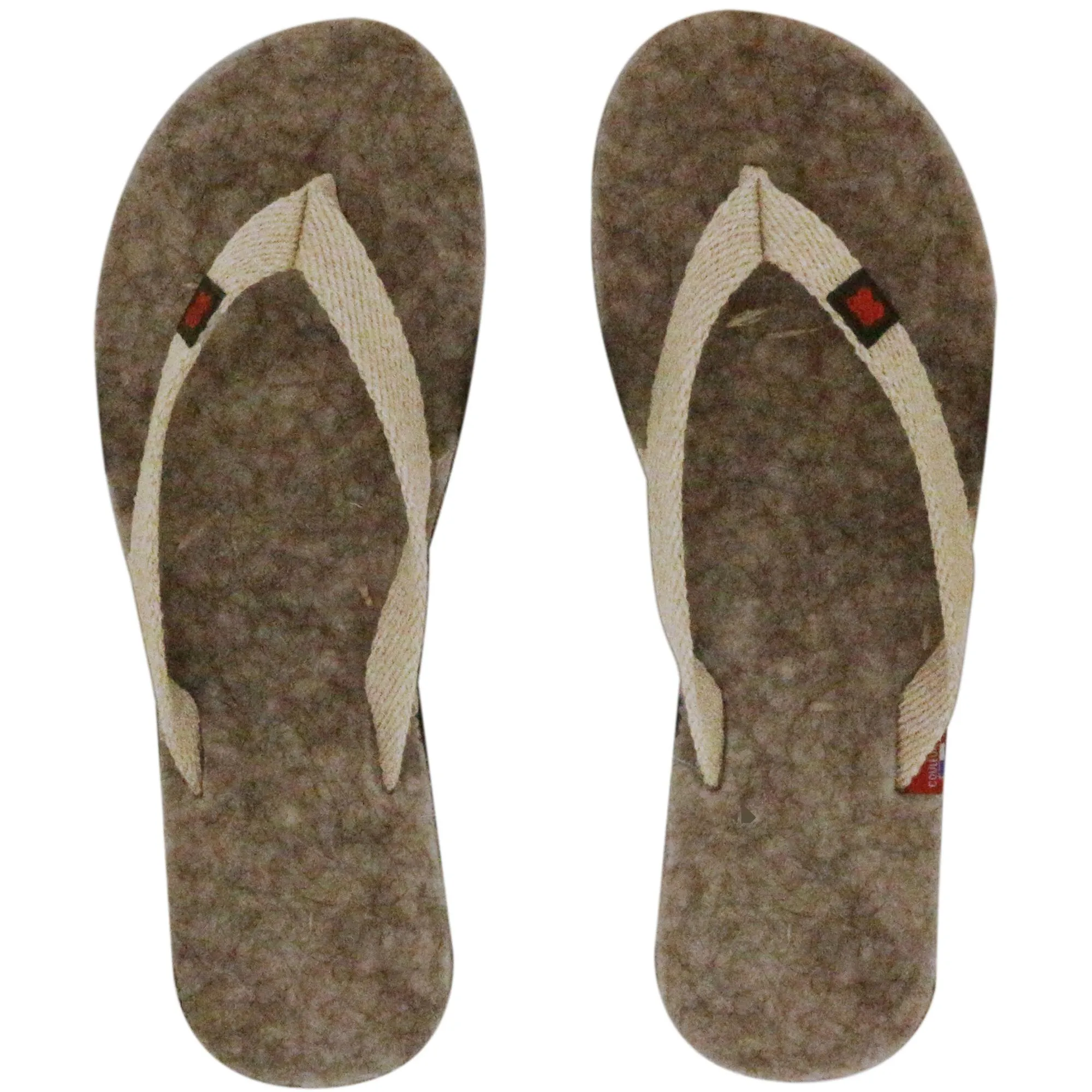 Tong en laine artisanale de la collection GEVAUDAN taille 44/45 Gris