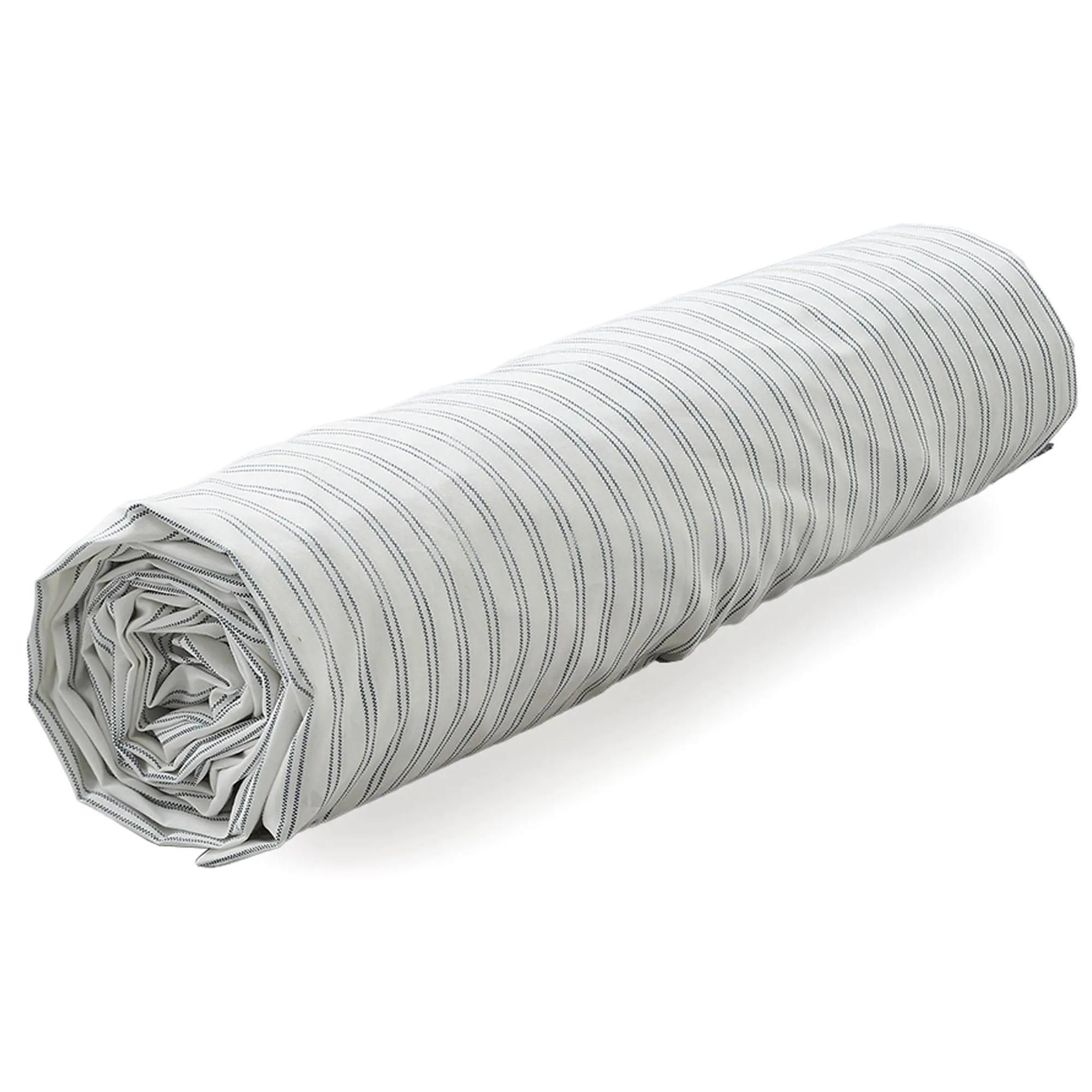 Drap housse 140x190 cm percale de coton RÉCIT D'HIVER rayures