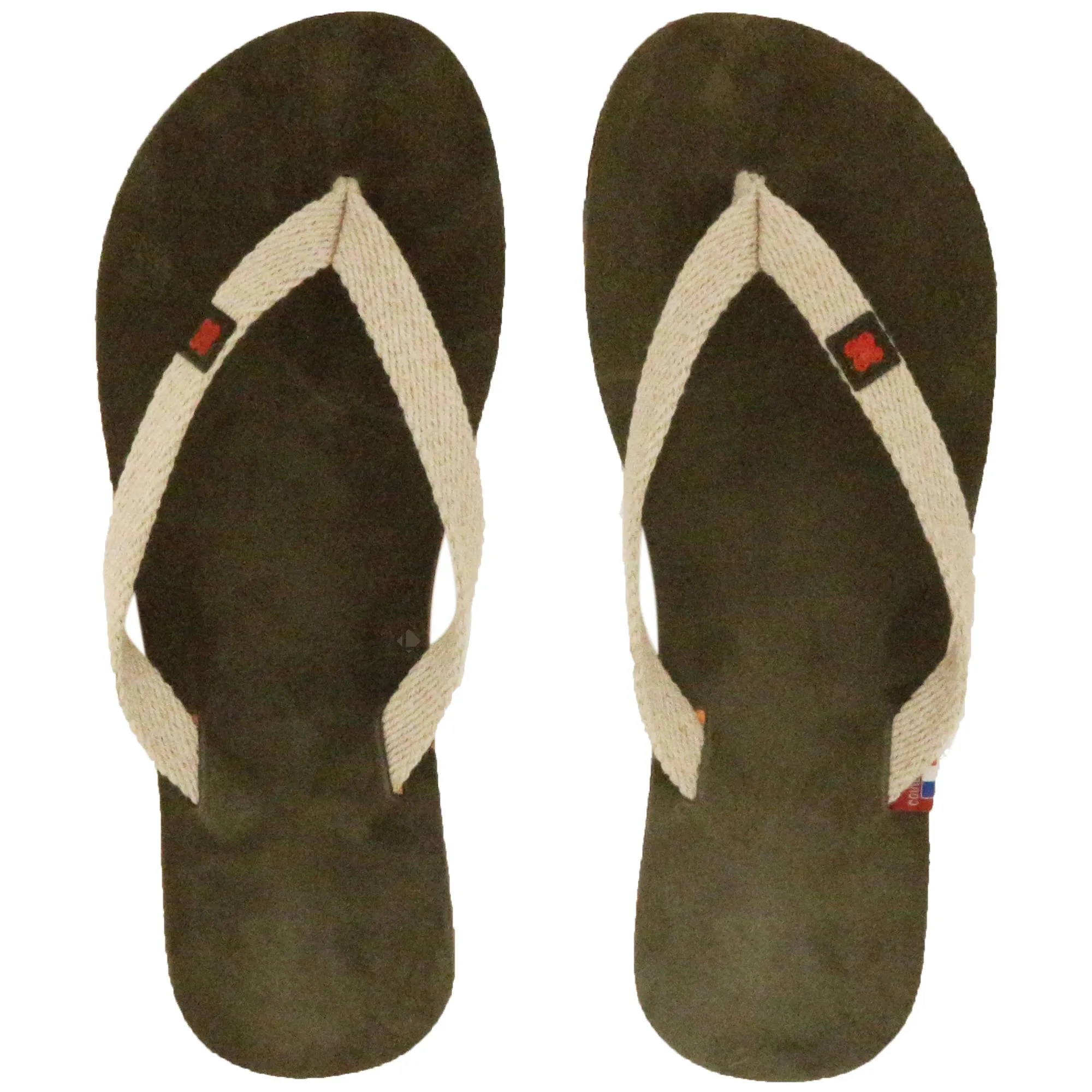 Tong en cuir velours de la collection MOOREA taille 38/39 Vert