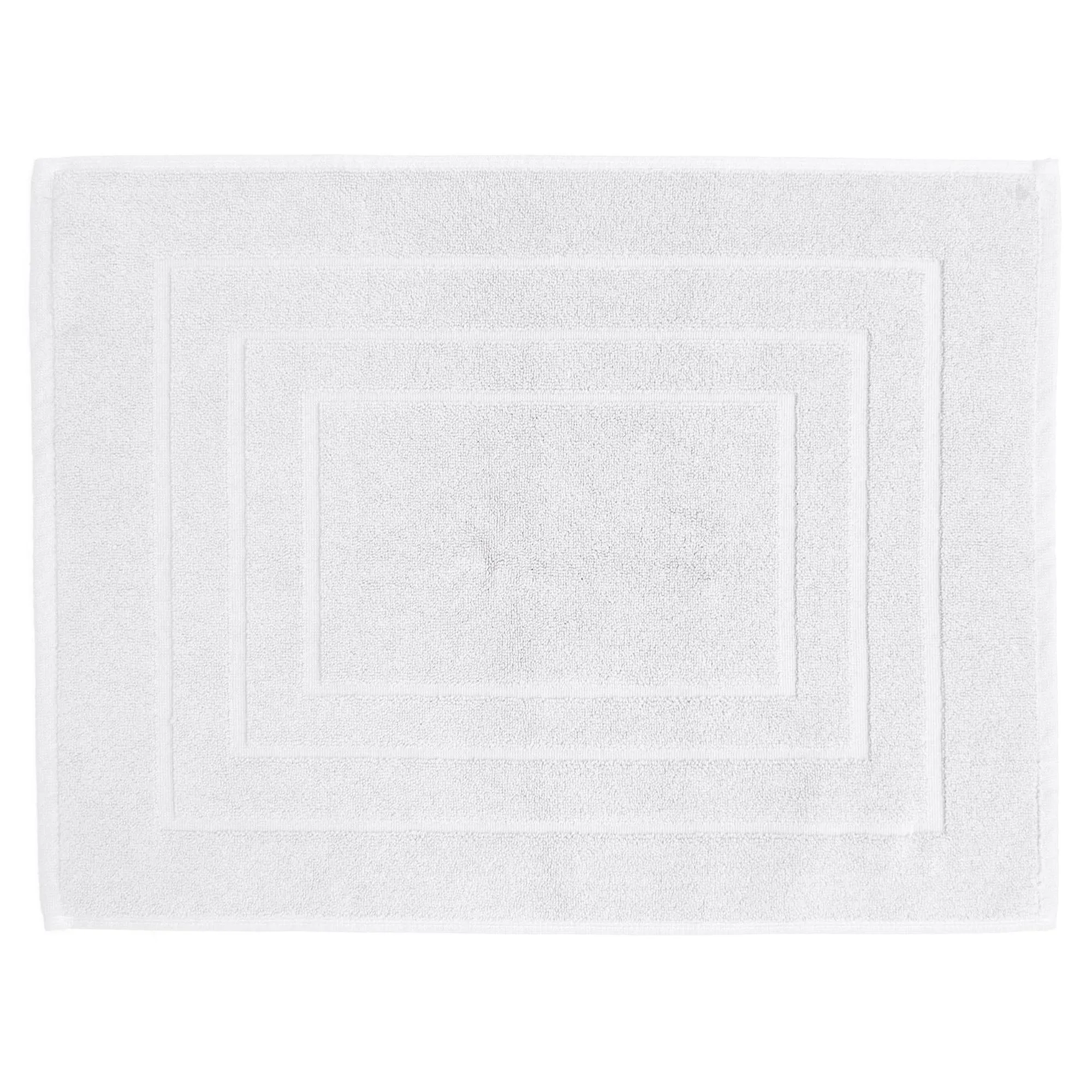 Tapis de bain 100% coton 1000g/m2 collection NAÏA 80x60 cm Blanc