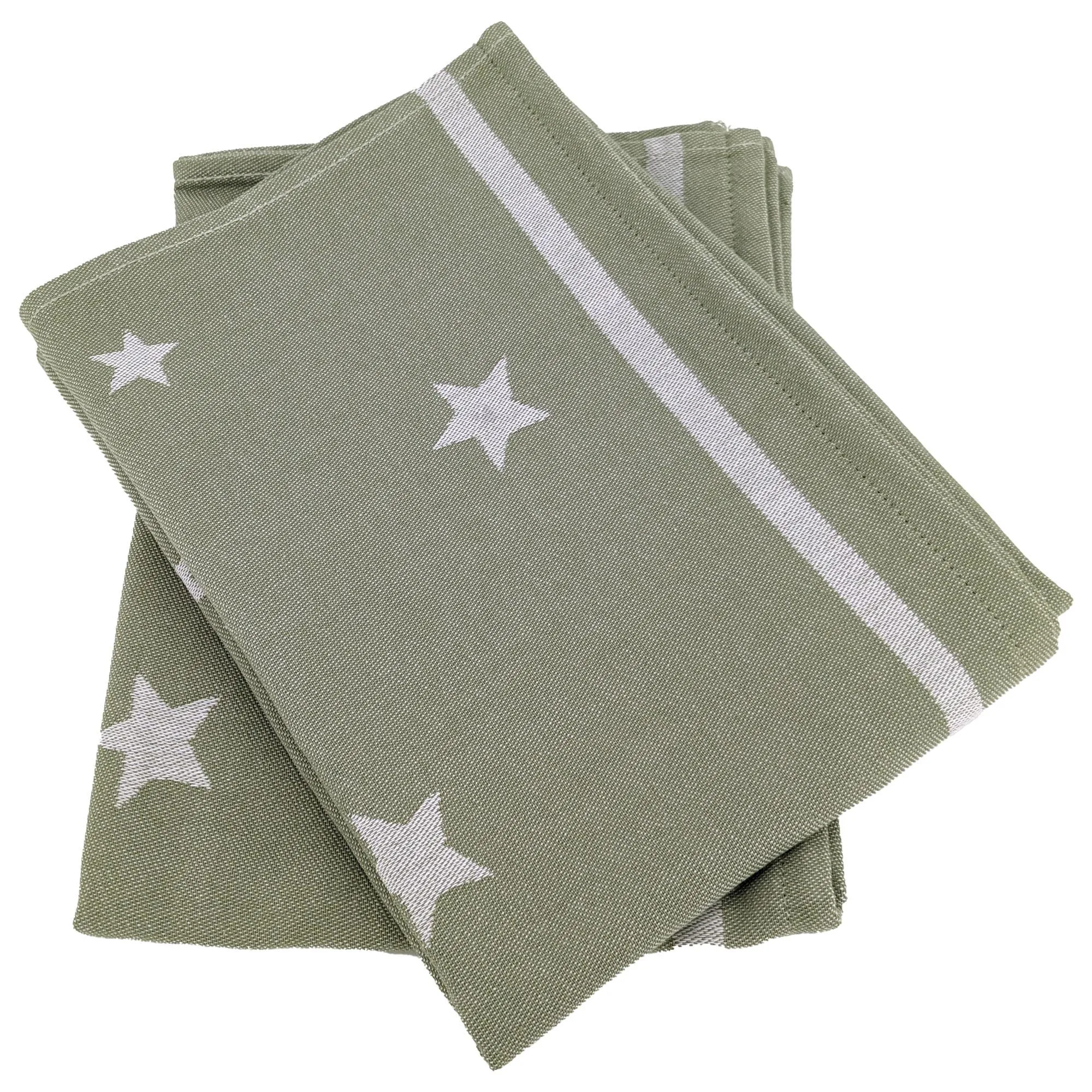 Lot de 2 torchons de cuisine 50x70 cm collection NOVA 100% Coton vert