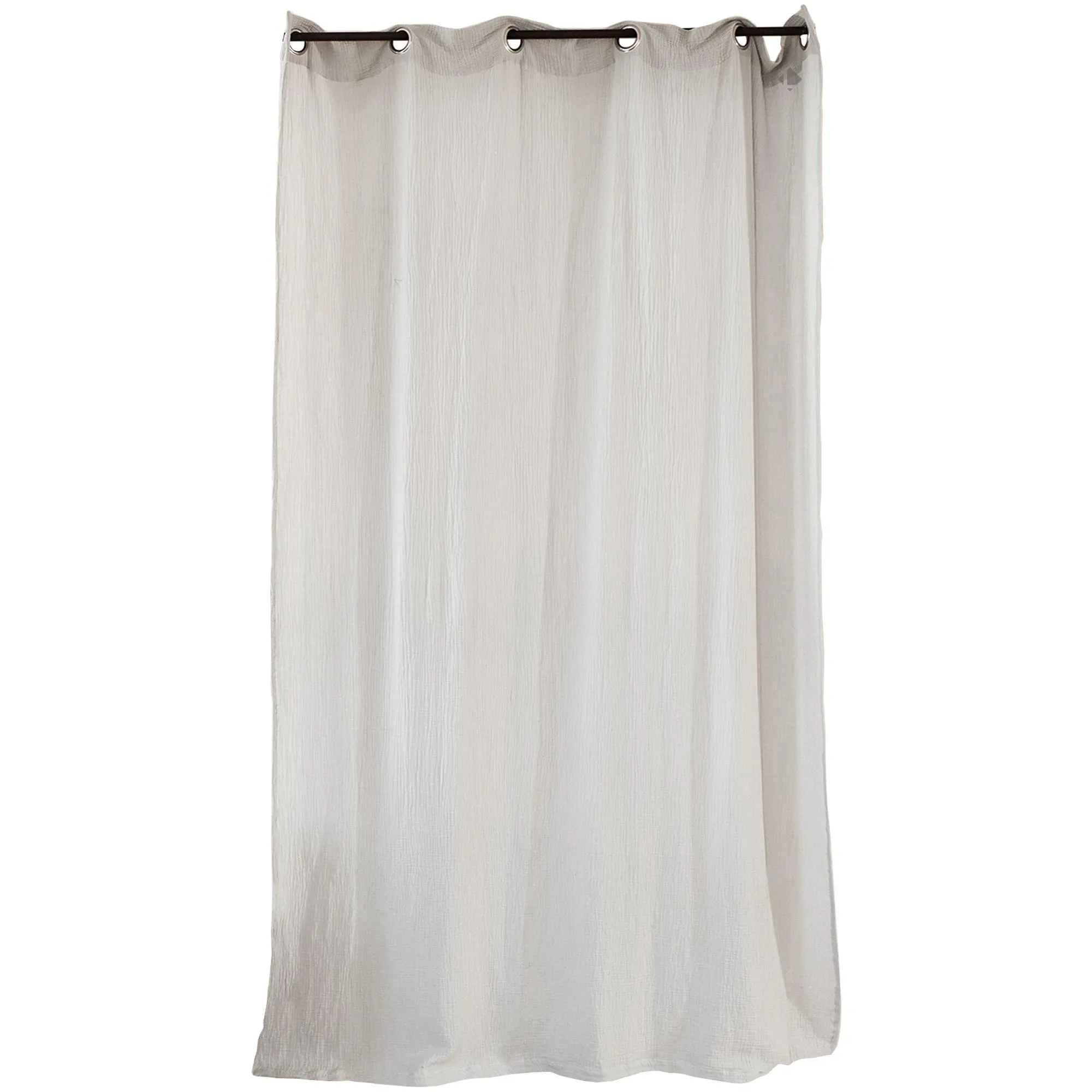 Rideau avec œillet 135X240 en 100% gaze de coton GAZGAZ gris