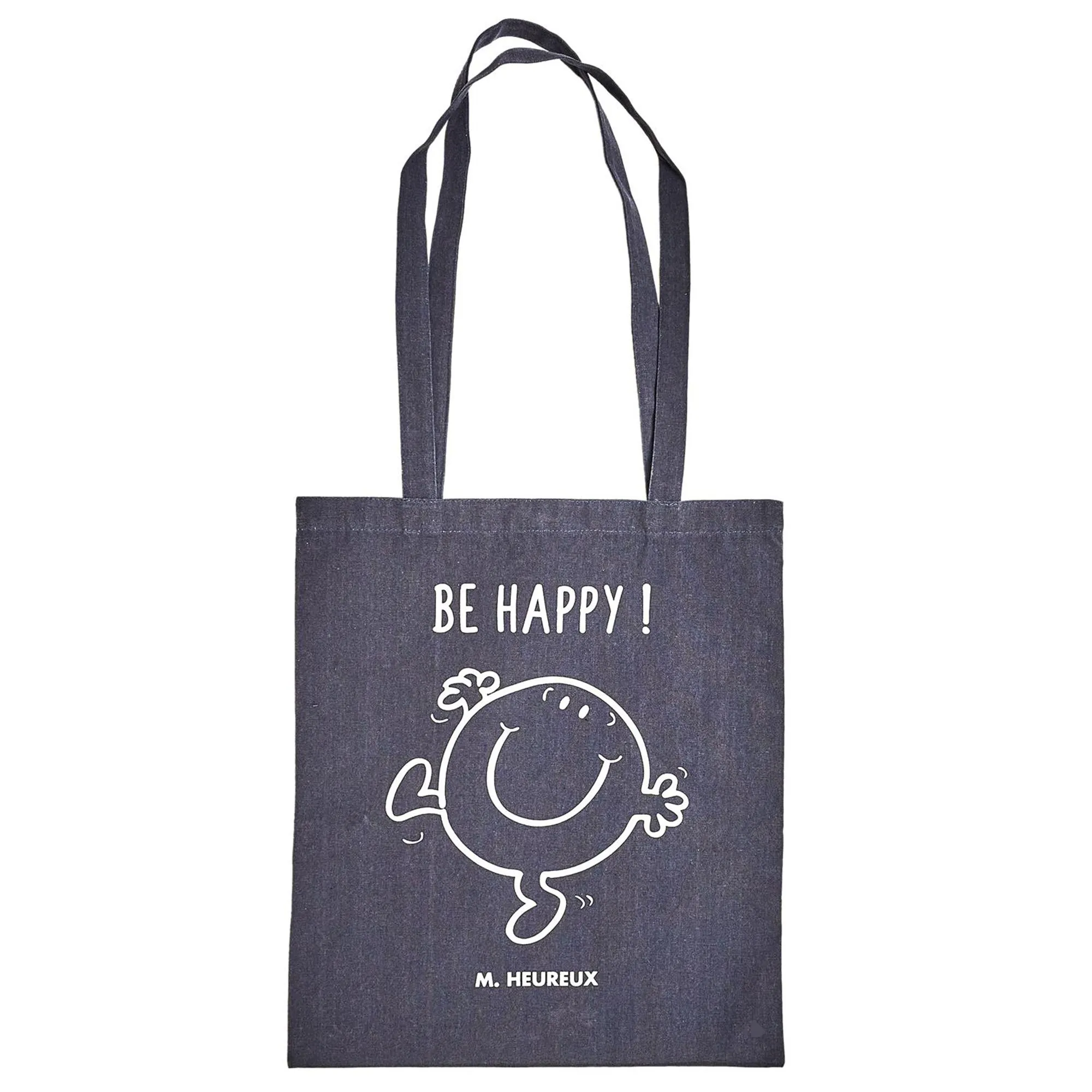 Tote Bag uni Mr Heureux en polyester collection MONSIEUR MADAME bleu
