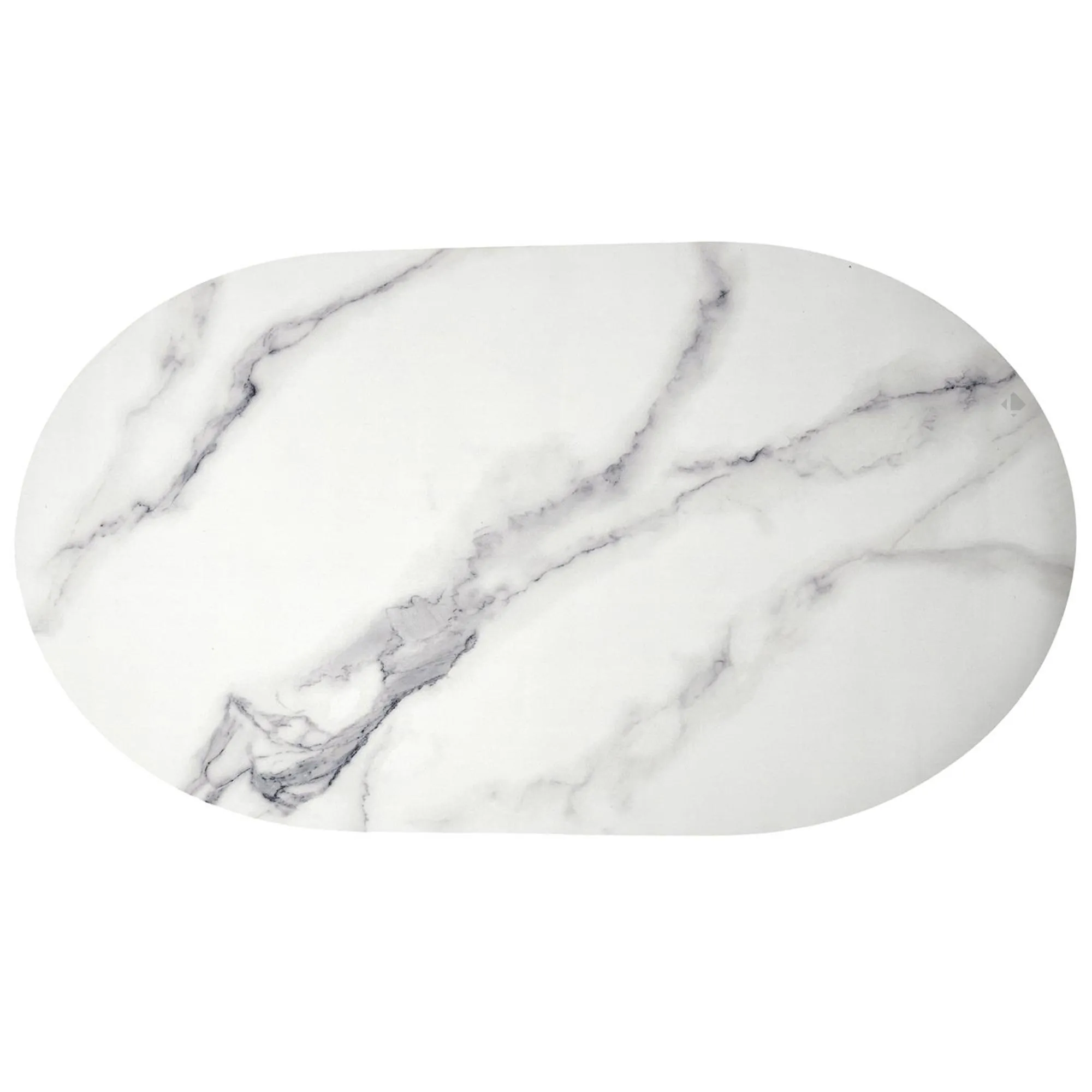 Tapis de bain ultra absorbant EPURE 60x110 cm marbre blanc