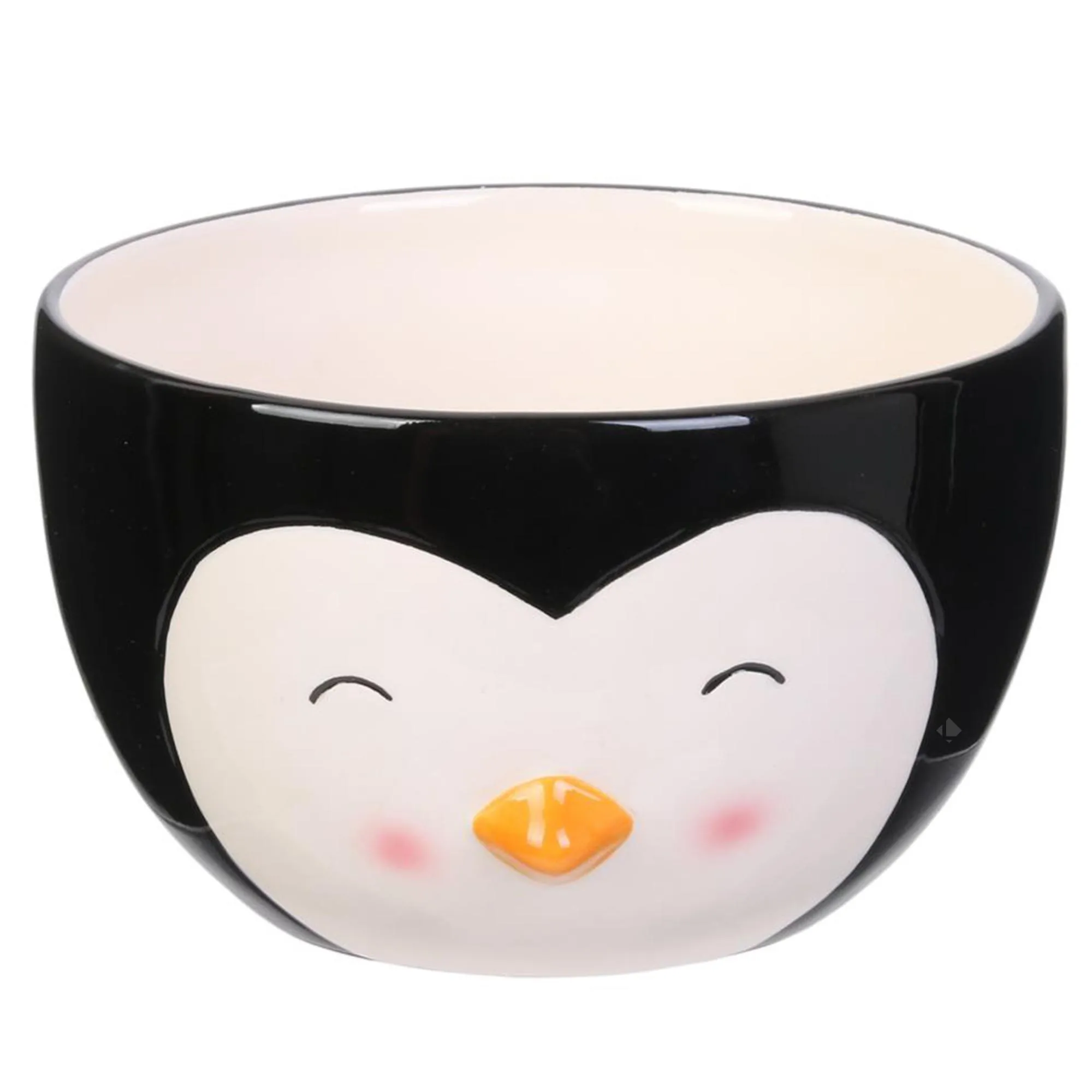 Bol 100% dolomite 45cl collection ANIMAUX pingouin noir et blanc