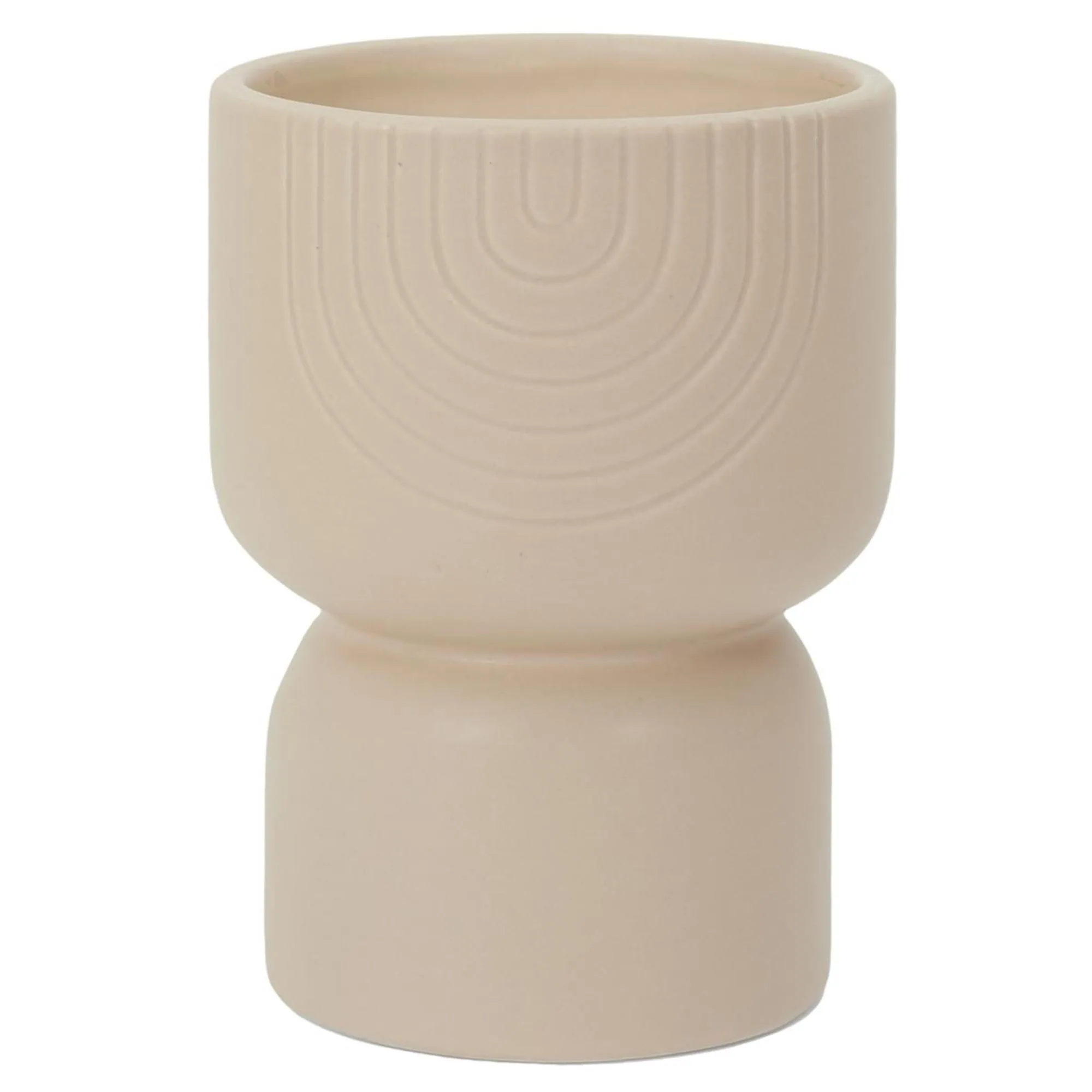 Bougie parfumée pot en céramique SAHANA ecru pivoine