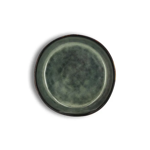 ASSIETTE COUPE GRENADA
20CM EN GRÈS VERT
FONCÉ
