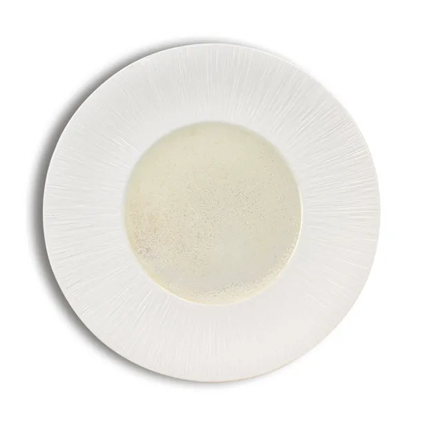 ASSIETTE PLATE URUS
28.5CM EN PORCELAINE
BEIGE ET BLANC