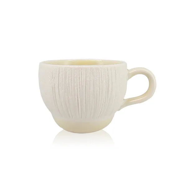 TASSE EXPRESSO URUS
9CL EN PORCELAINE BEIGE
ET BLANC