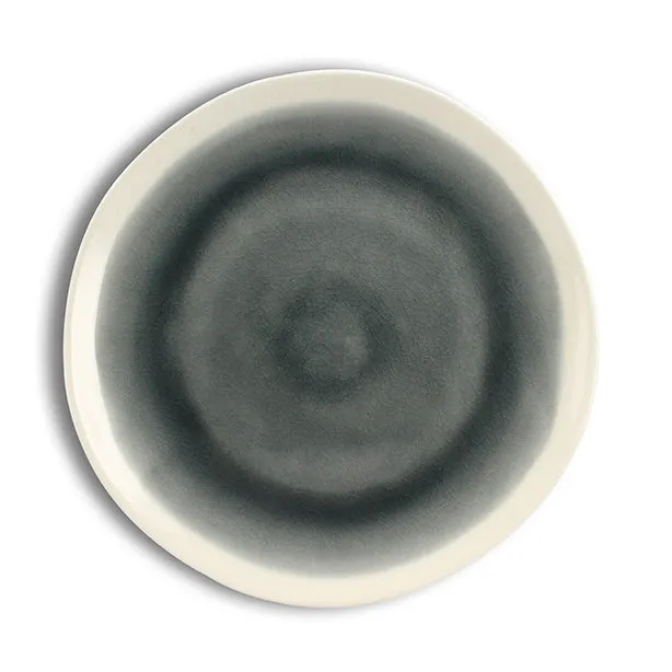ASSIETTE PLATE CAP
27.5CM EN GRÈS BLANC ET
GRIS