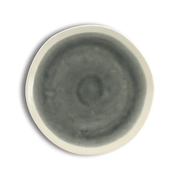 ASSIETTE À DESSERT CAP
22CM EN GRÈS BLANC ET
GRIS