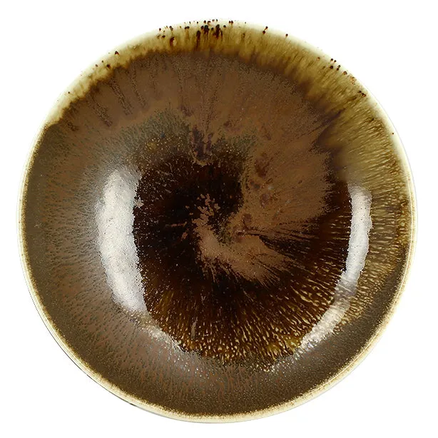 ASSIETTE CALOTTE SATURNE
21CM EN PORCELAINE
MARRON