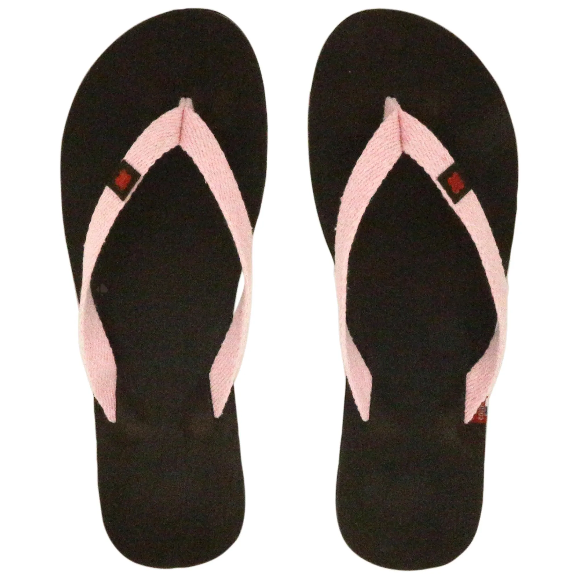 Tong en cuir velours MOOREA taille 46/47 marron Chocolat rose