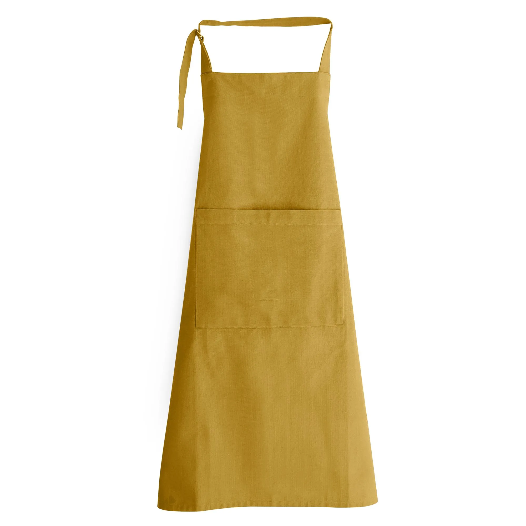 Tablier de cuisine 100% coton 70x90cm collection YUCO jaune curry