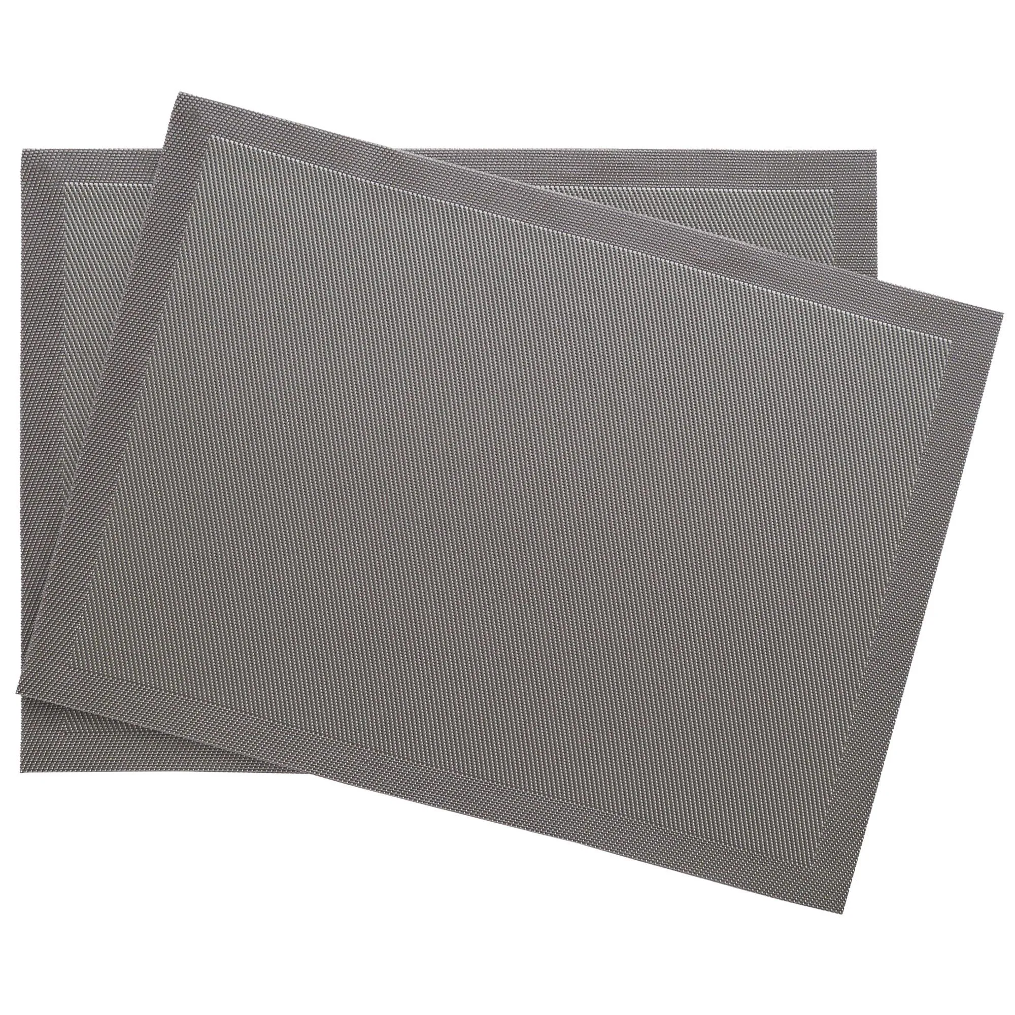 Lot de 2 sets de table synthétique 33x46 cm TAKAO gris Ardoise