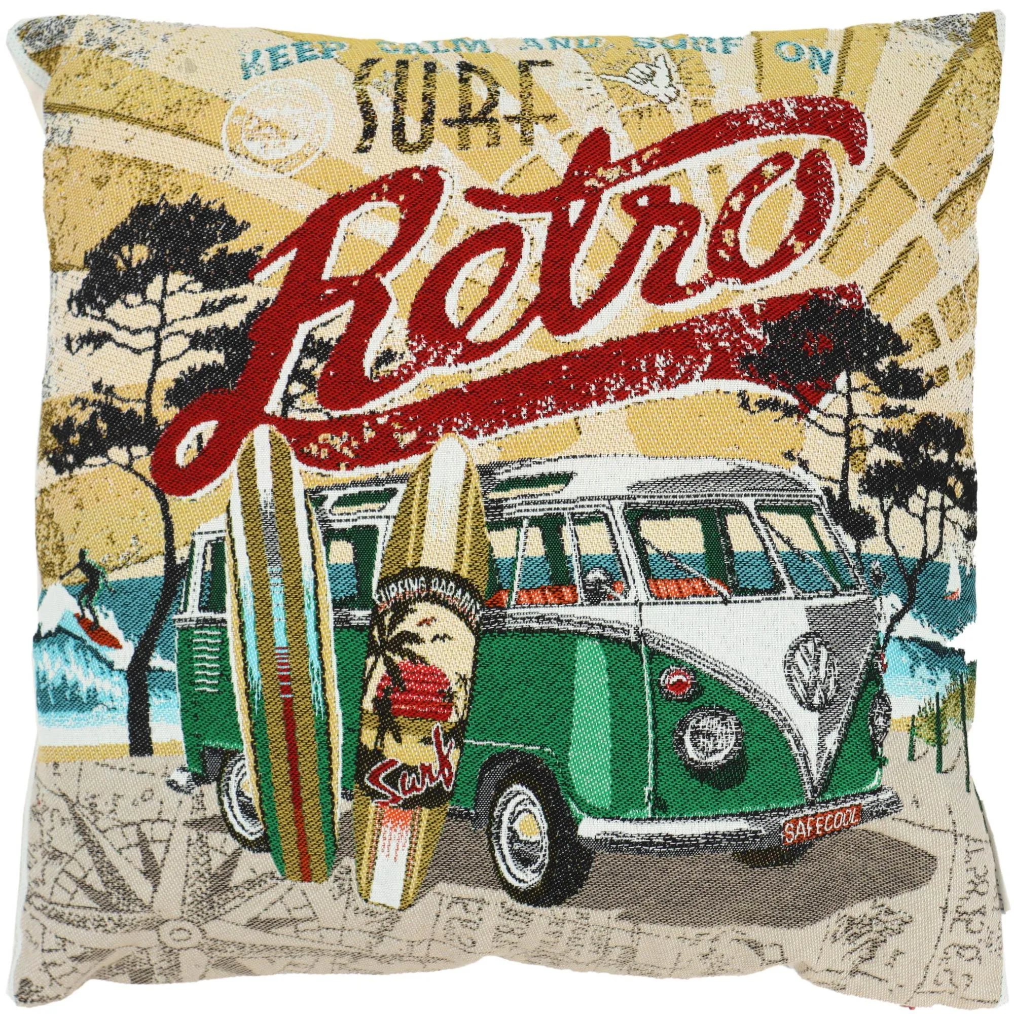 Housse de coussin 45x45 cm KOMBI Vert