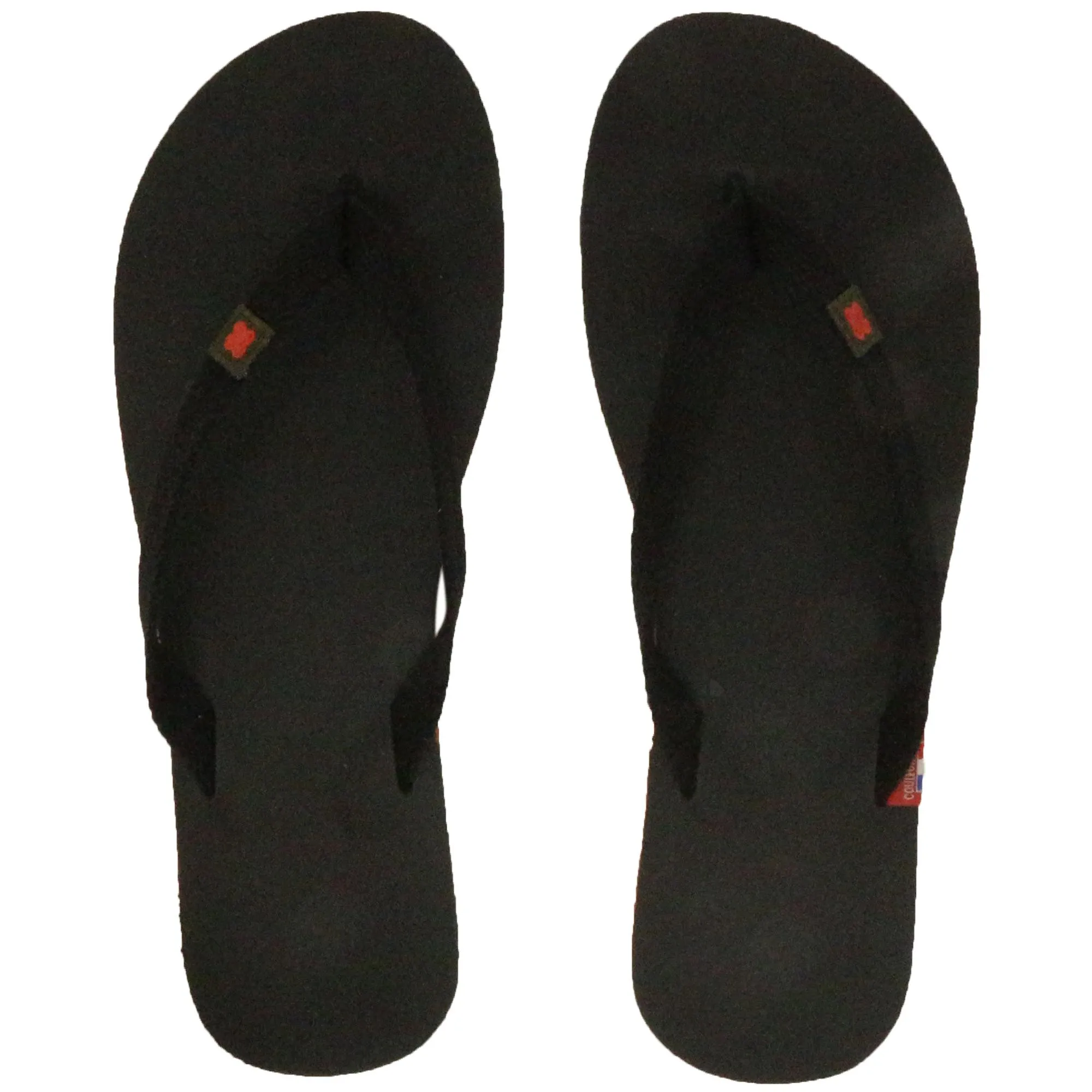 Tong en cuir velours de la collection MOOREA taille 46/47 Noir