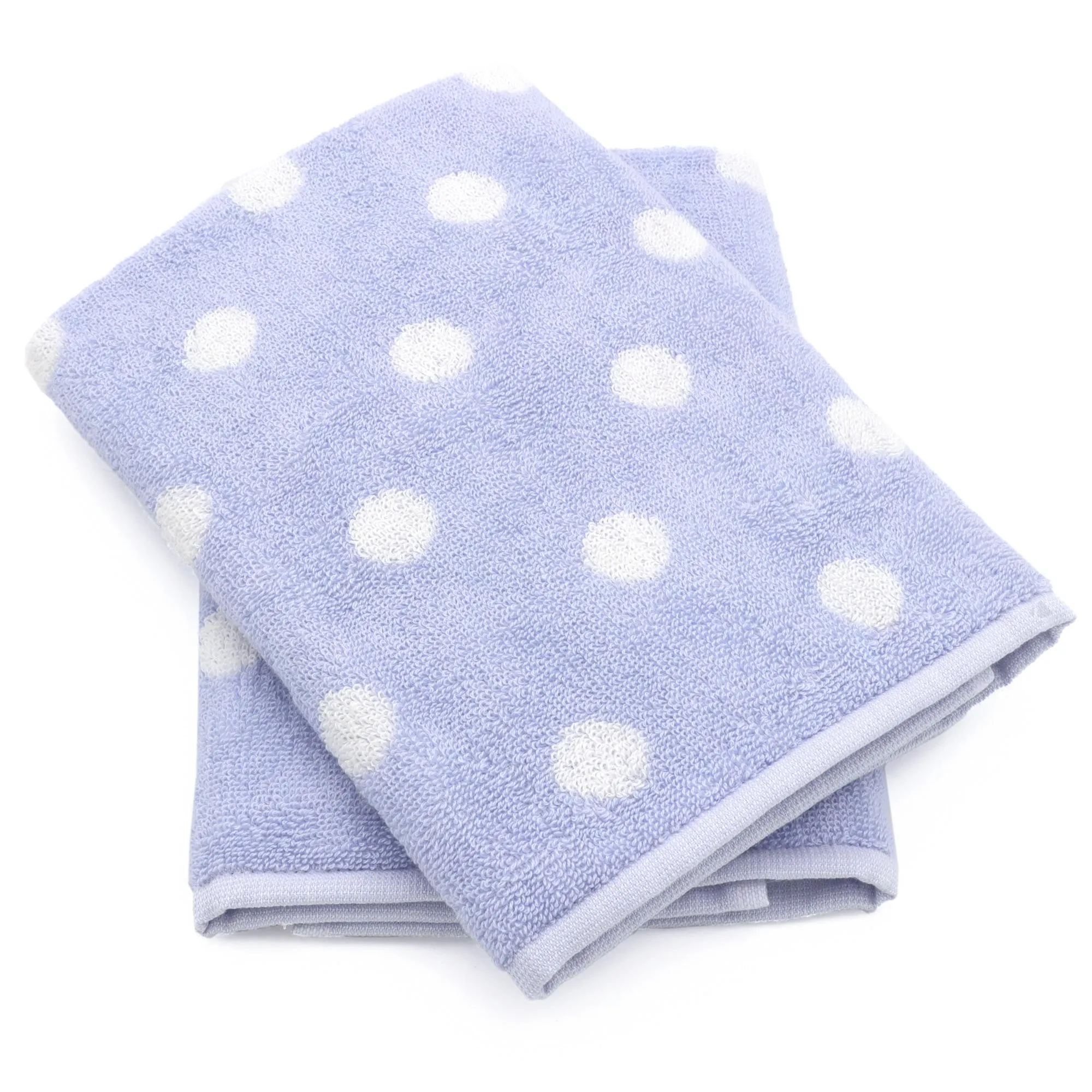 Lot de 2 torchons de cuisine éponge 50x50 cm coton SPOT II bleu