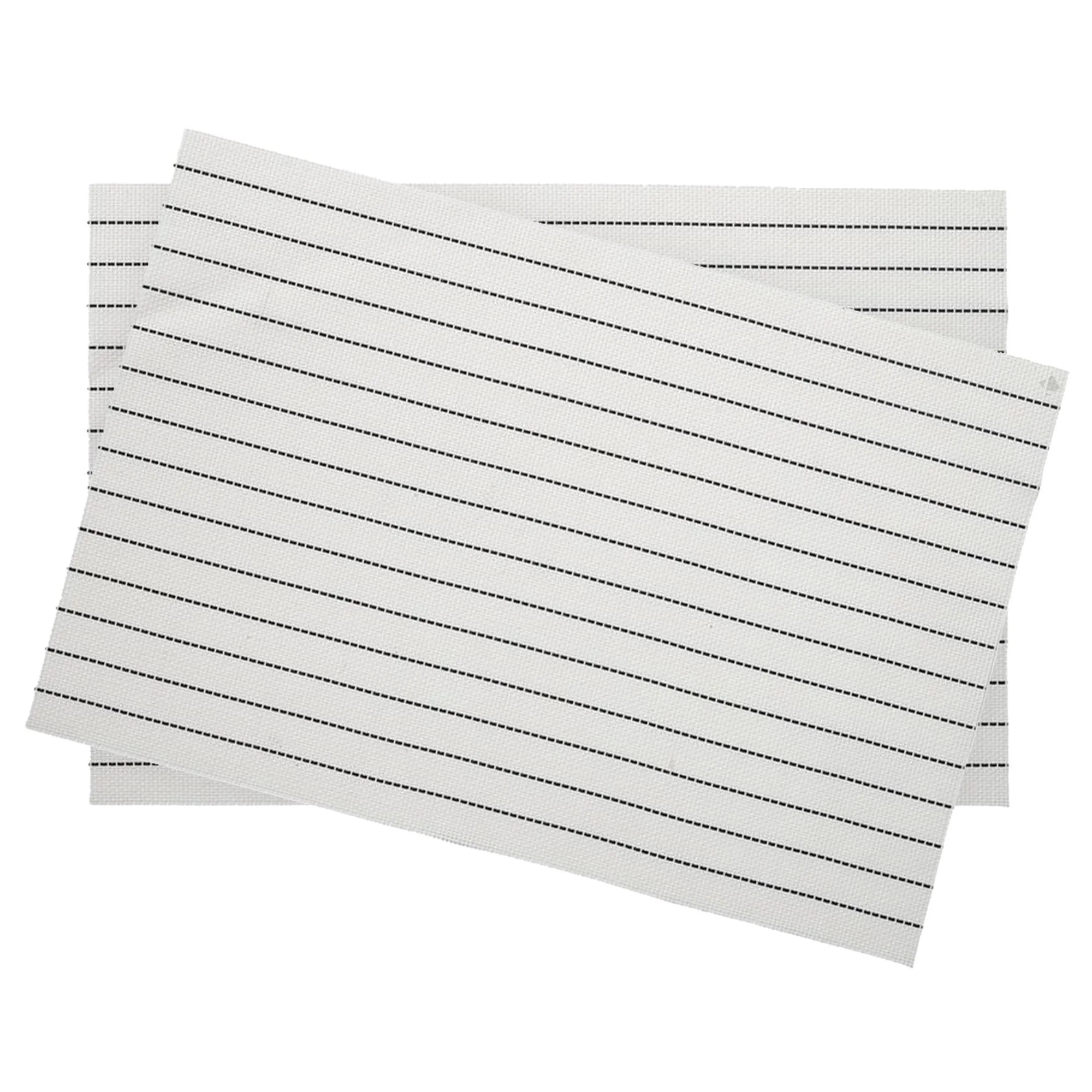 Lot de 2 sets de table 30x45 cm RAYA blanc