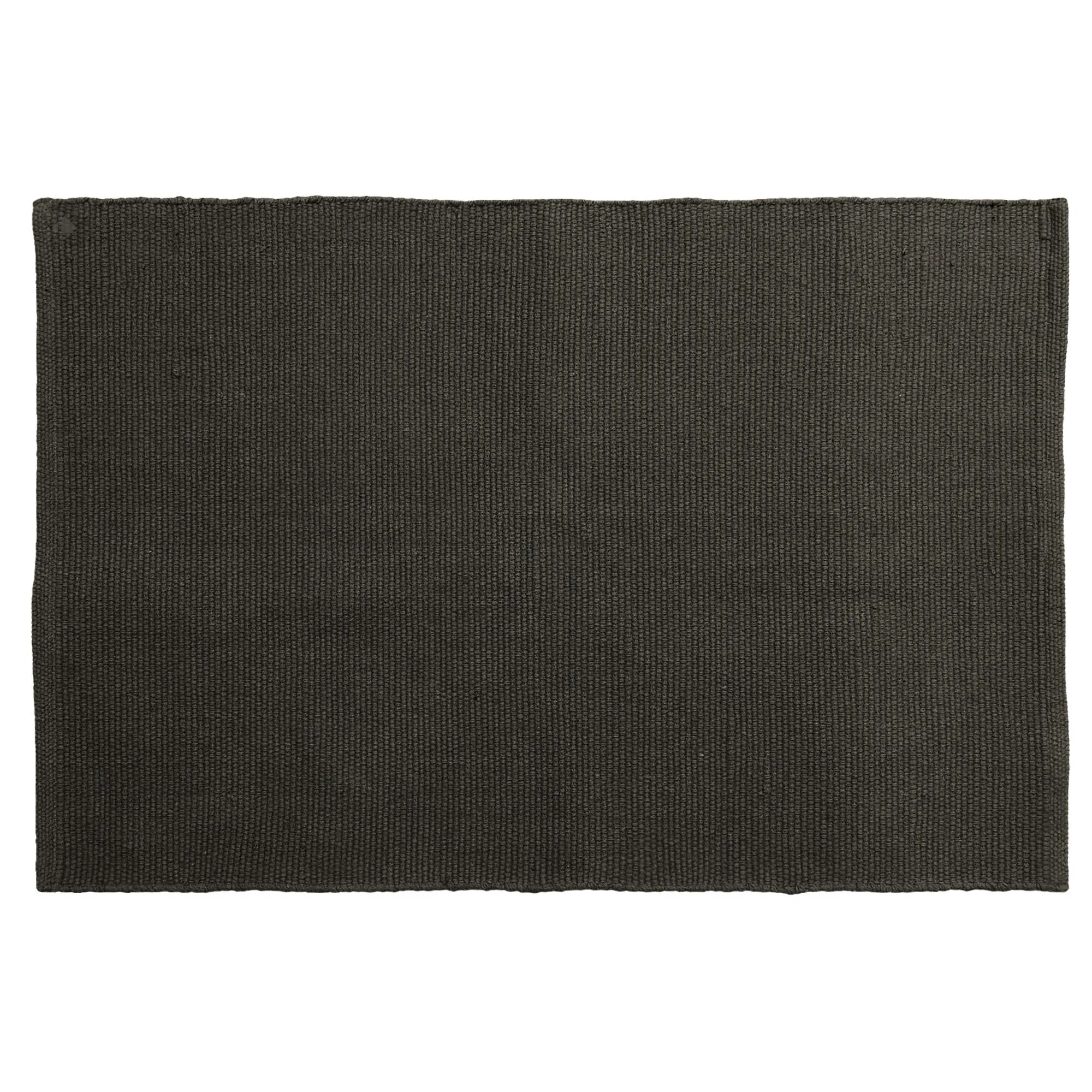 Tapis rectangulaire 60x90 cm pur coton collection MOOREA marron café