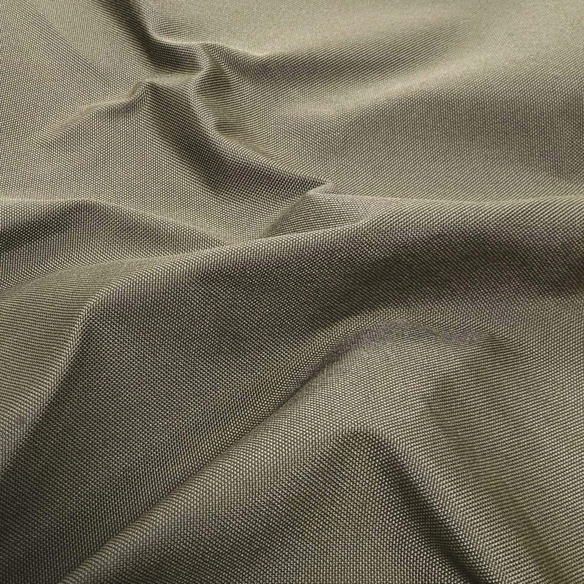 Tissu motif uni SUNLAB outdoor synthétique vert kaki