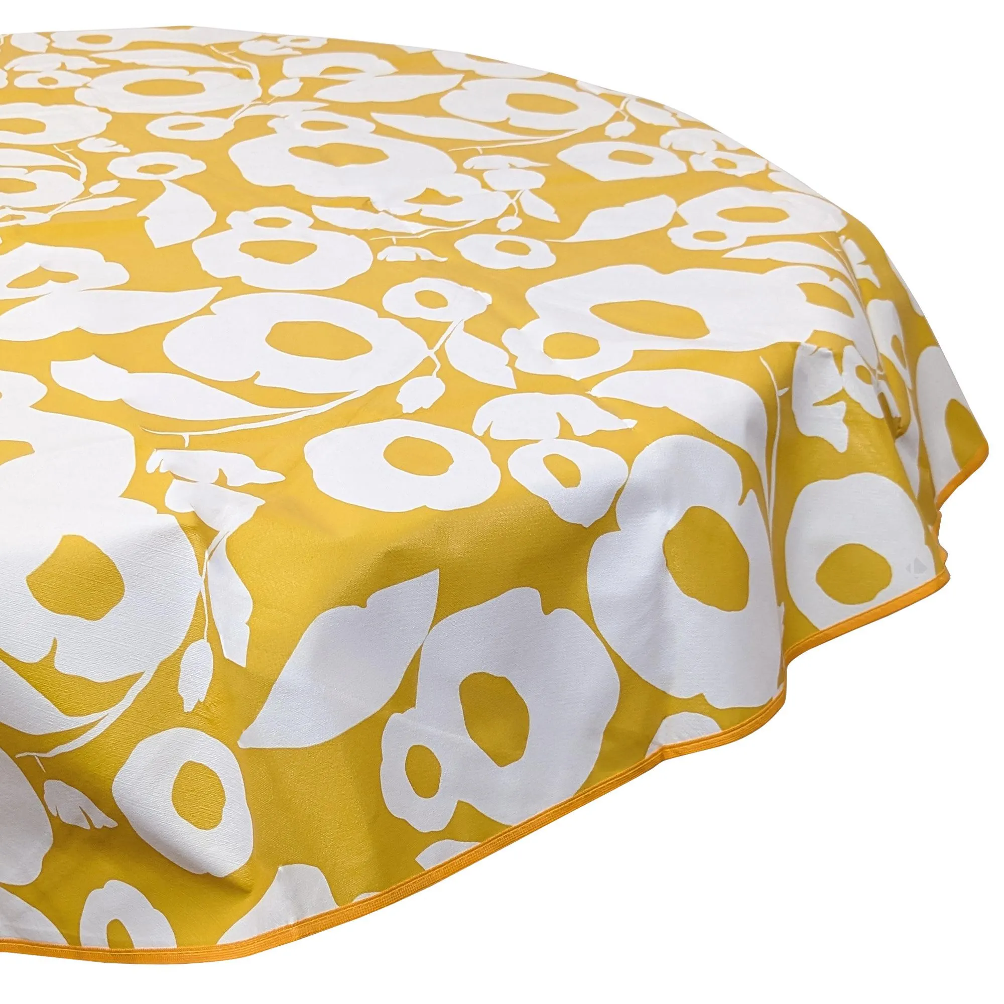 Nappe ronde 160cm antitaches collection GRANDIR jaune