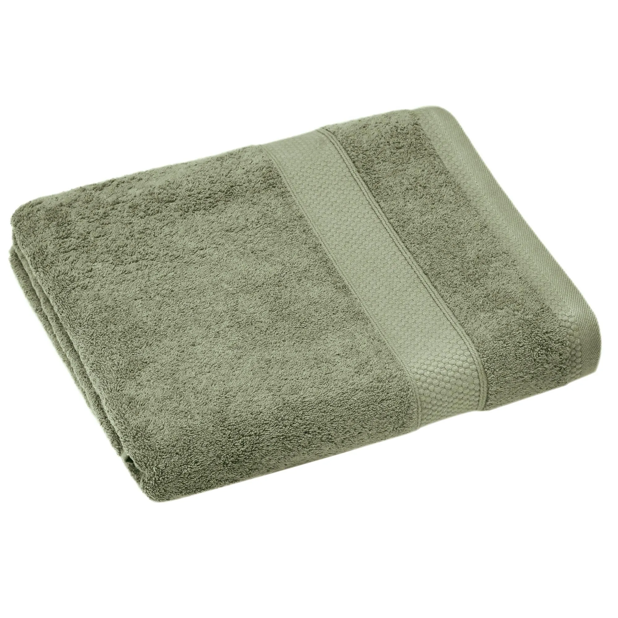 Serviette de toilette coton 550 g/m2 50x90 cm NAÏA vert Olive