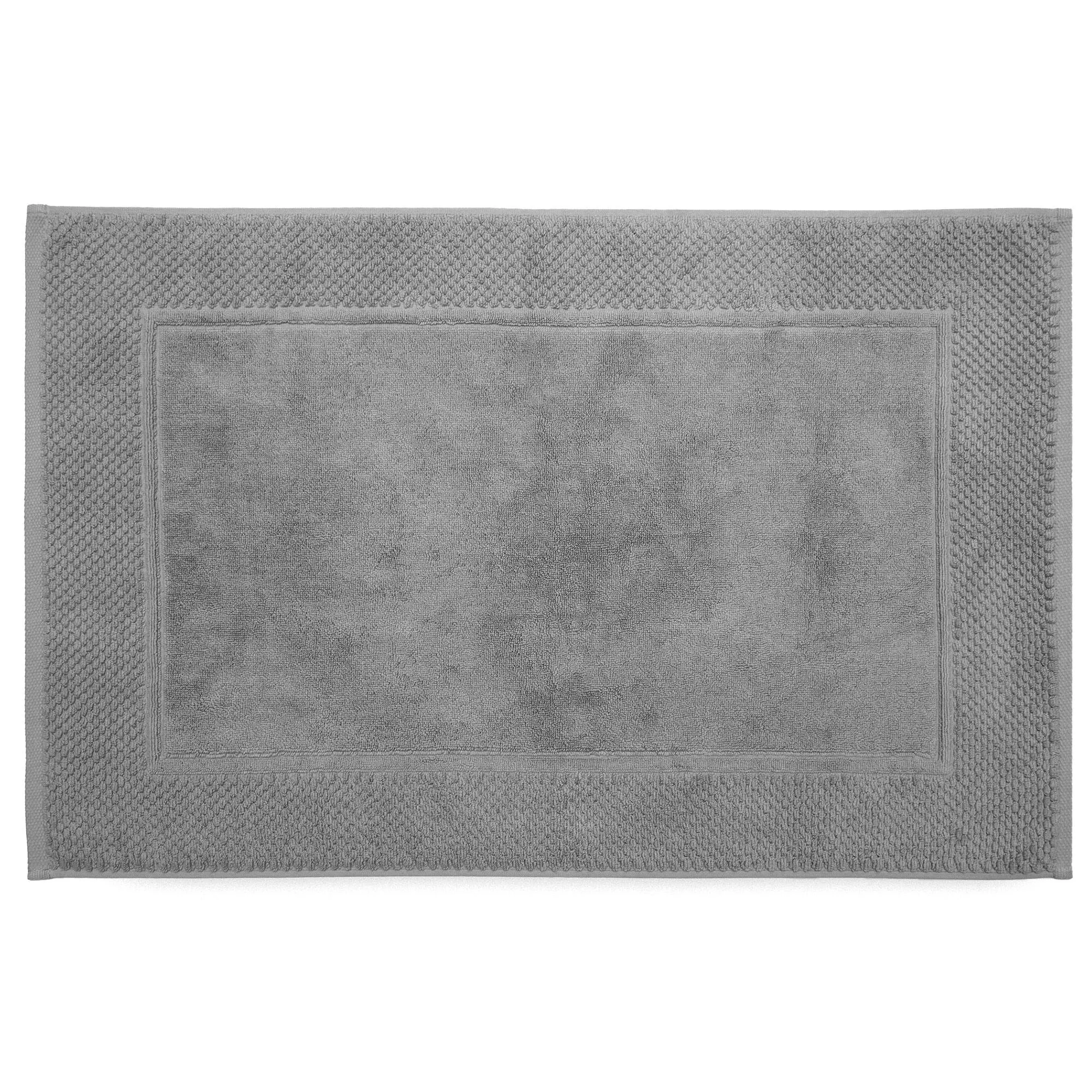 Tapis de bain coton 1000 g/m² 50x80 cm TETHYS gris brume
