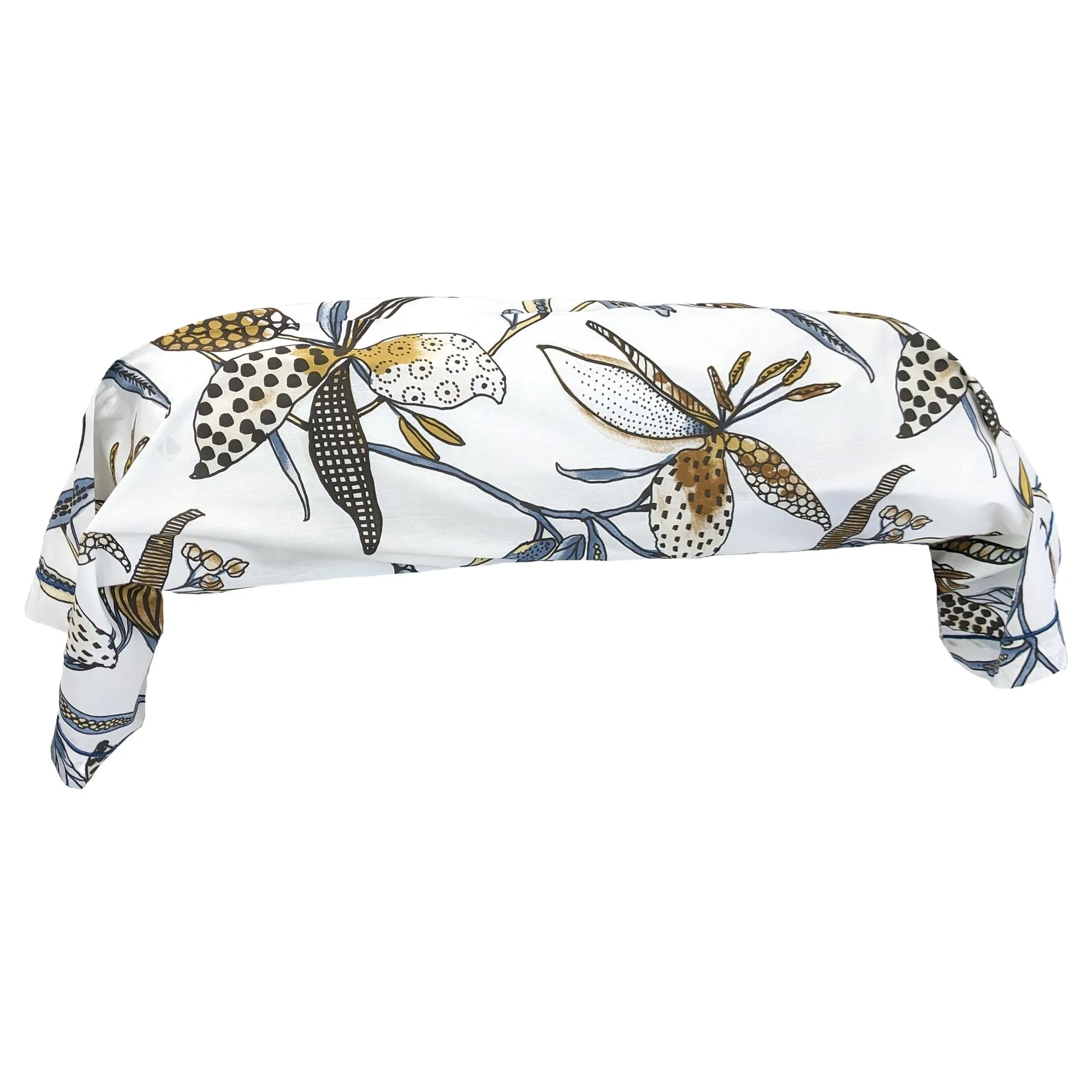 Taie de traversin 200x43 cm en 100% coton PÉNÉLOPE beige Silice