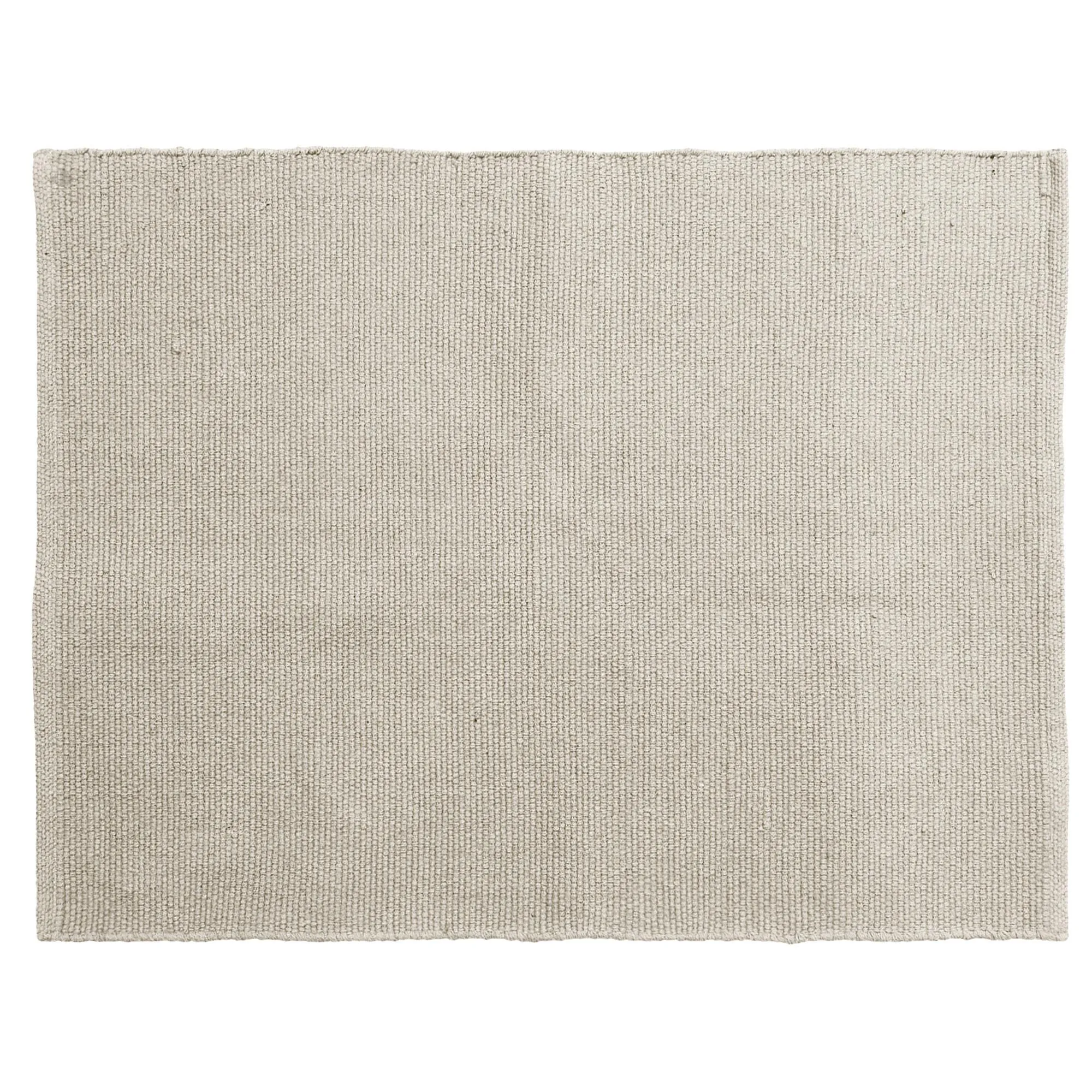 Tapis rectangulaire 130x170 cm pur coton MOOREA beige naturel