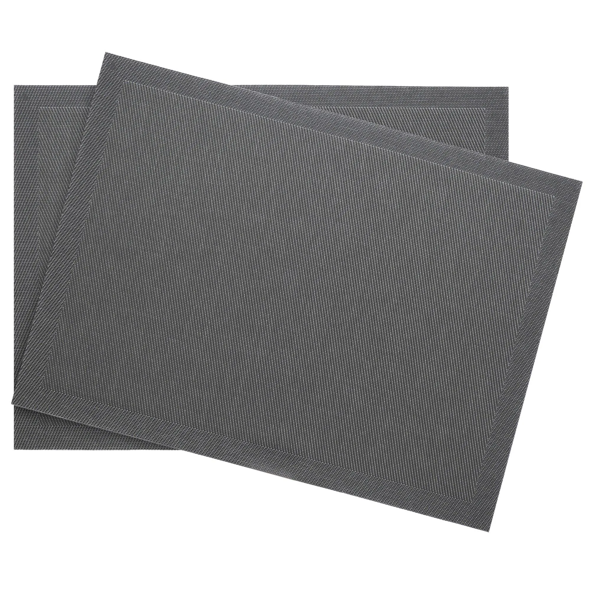 Lot de 2 sets de table synthétique 33x46 cm TAKAO gris Granit