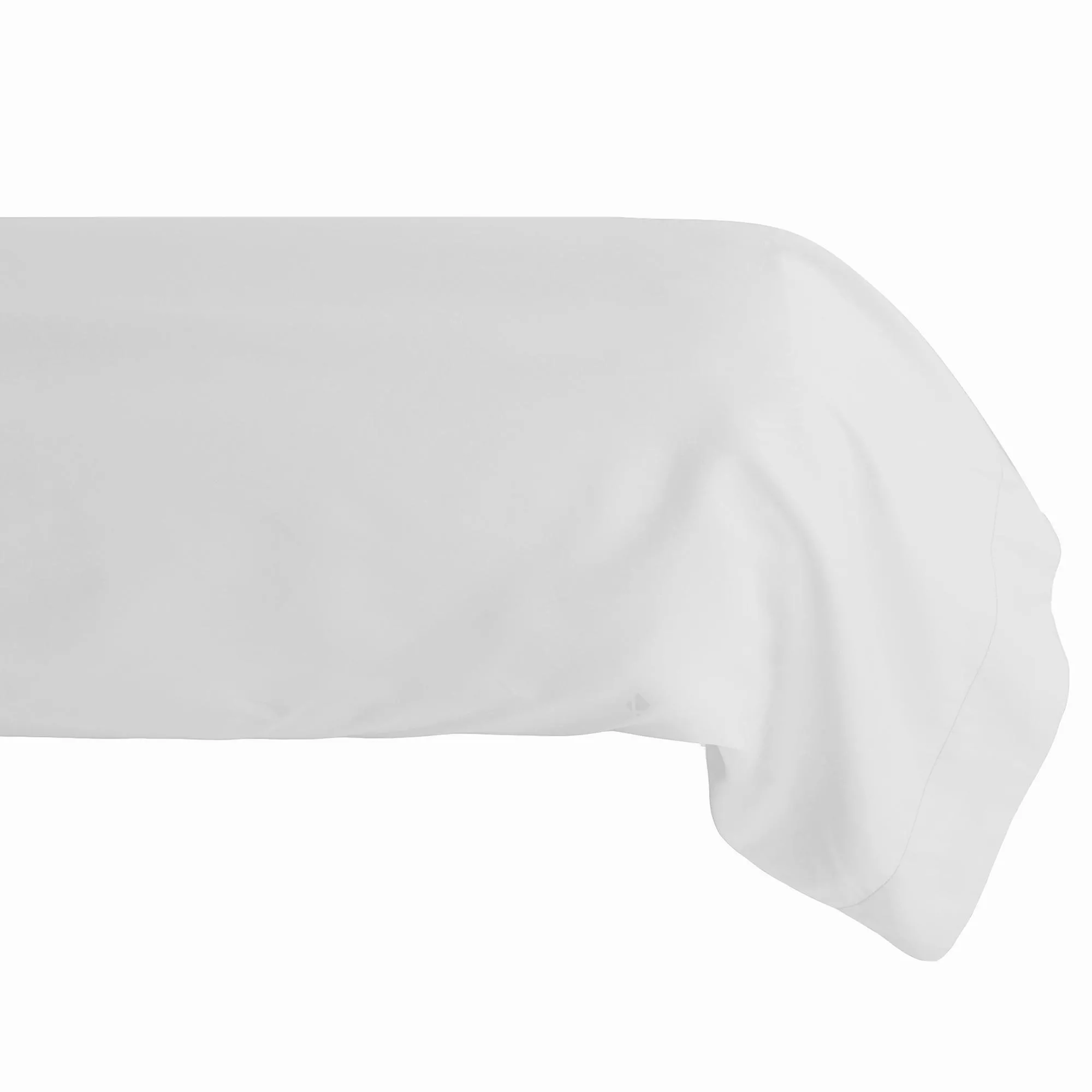 Taie de traversin 43x190 cm percale de coton MANOIR blanc Neige
