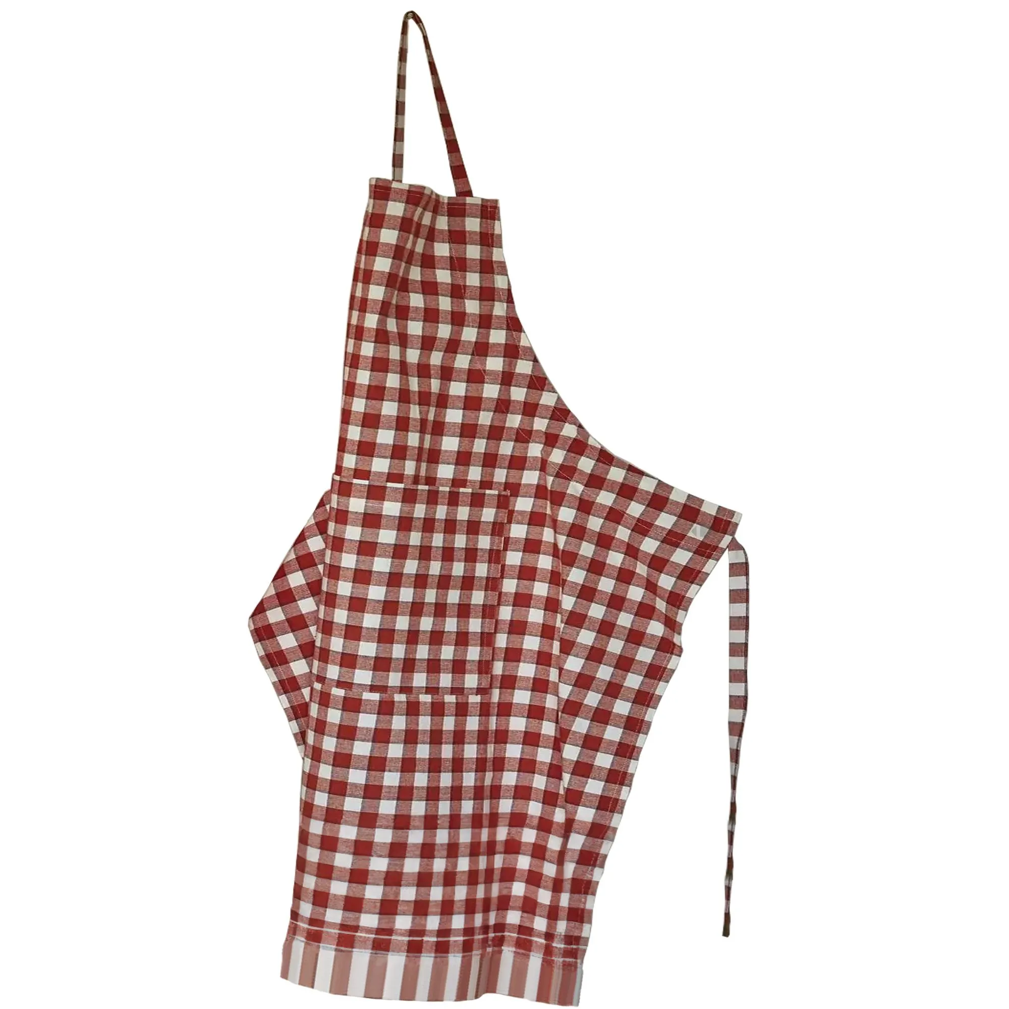 Tablier de cuisine en 100% coton 80x90 cm BISTROT Rouge paprika
