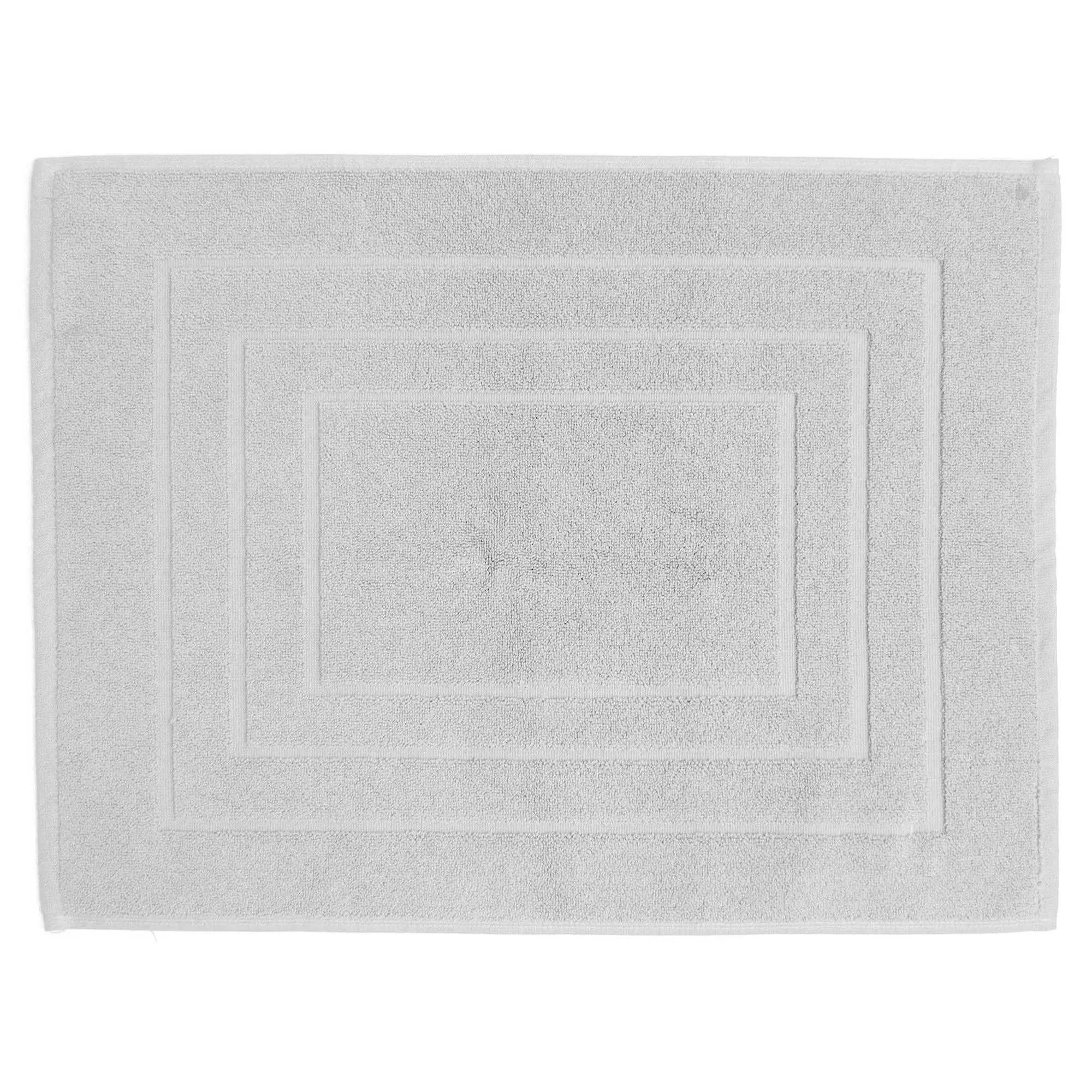 Tapis de bain 100% coton 1000g/m2 collection NAÏA 80x60 cm blanc Craie