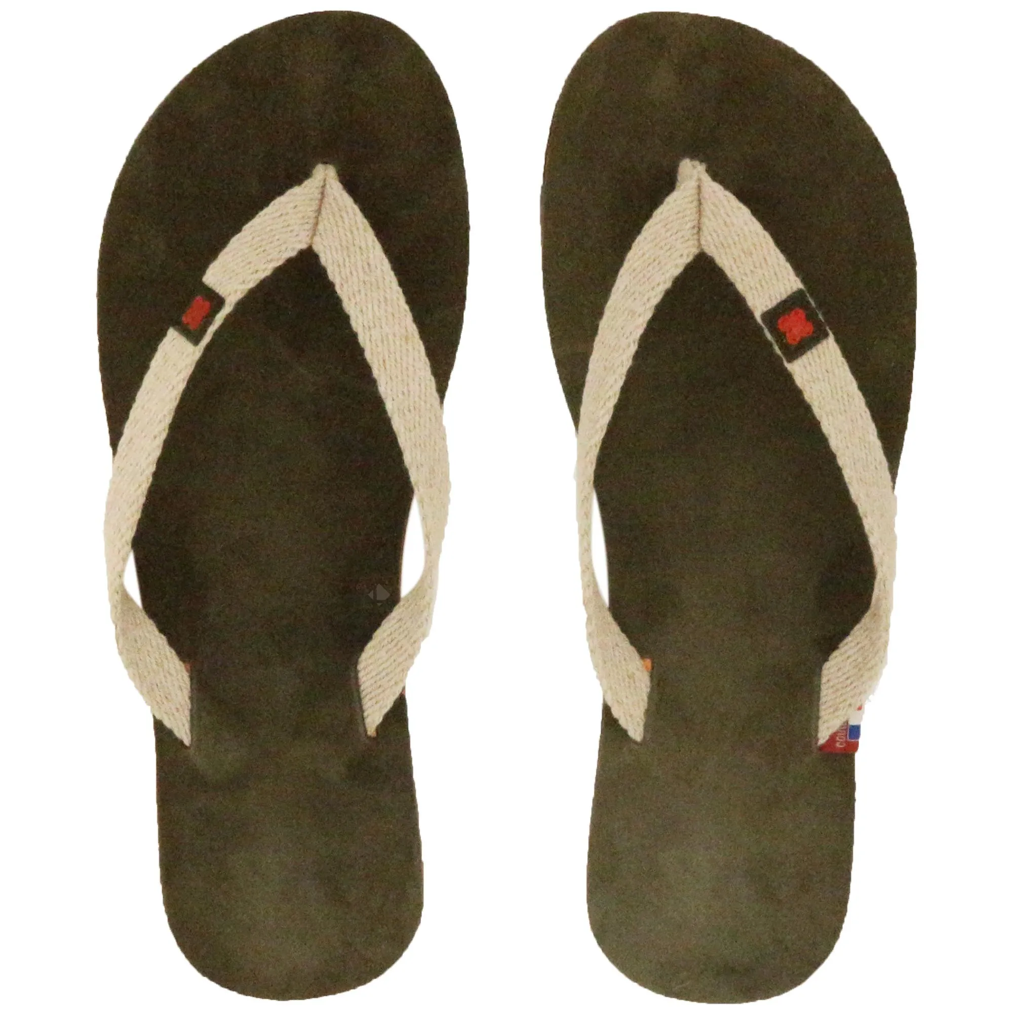 Tong en cuir velours de la collection MOOREA taille 42/43 Vert