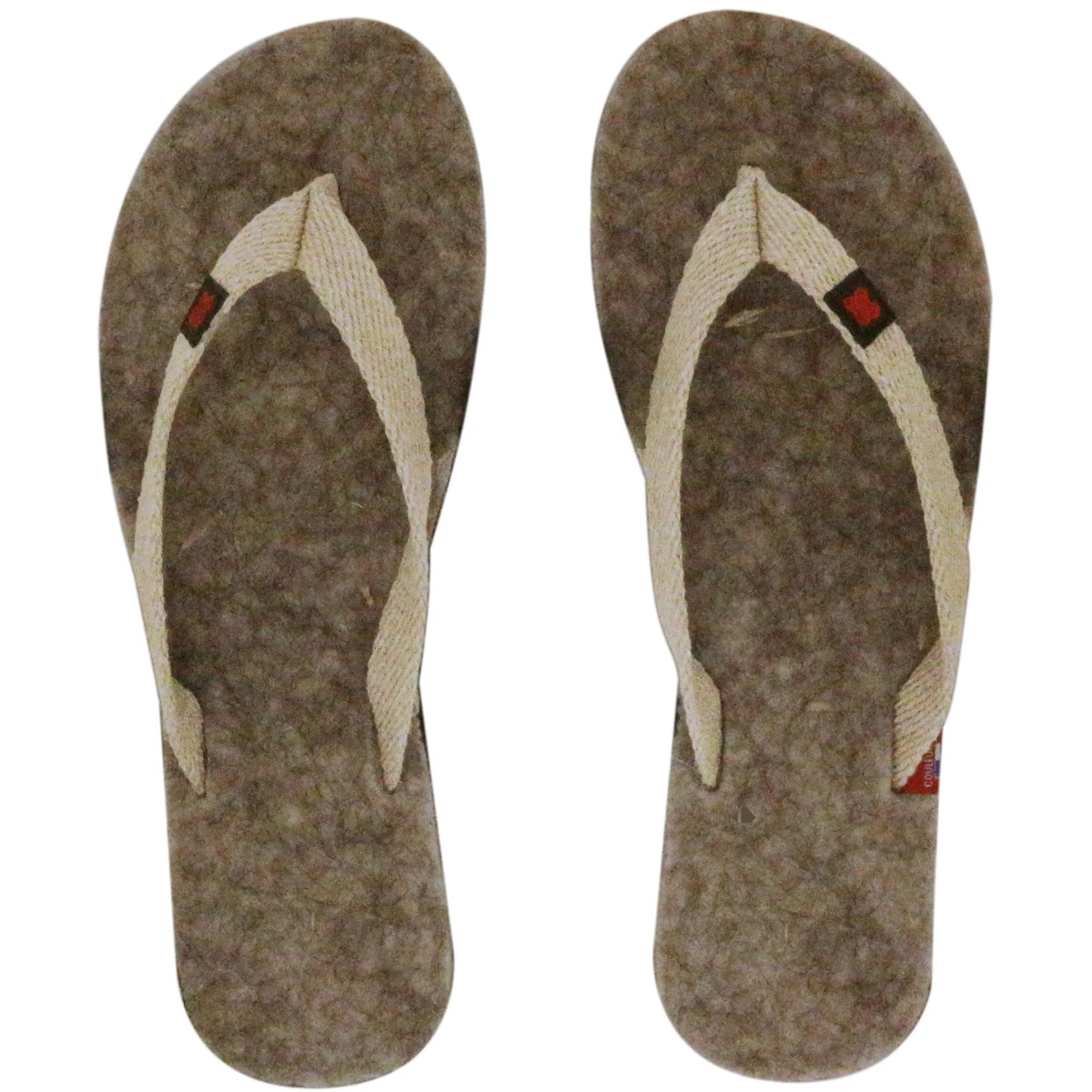 Tong en laine artisanale de la collection GEVAUDAN taille 46/47 Gris