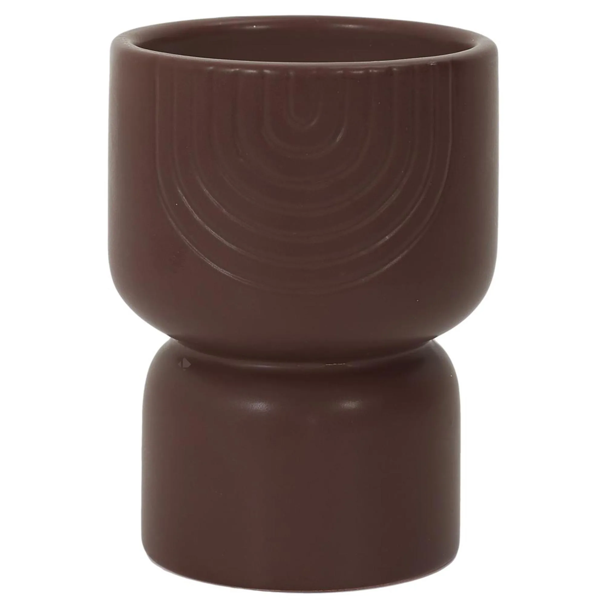 Bougie parfumée pot céramique SAHANA marron brume des bois