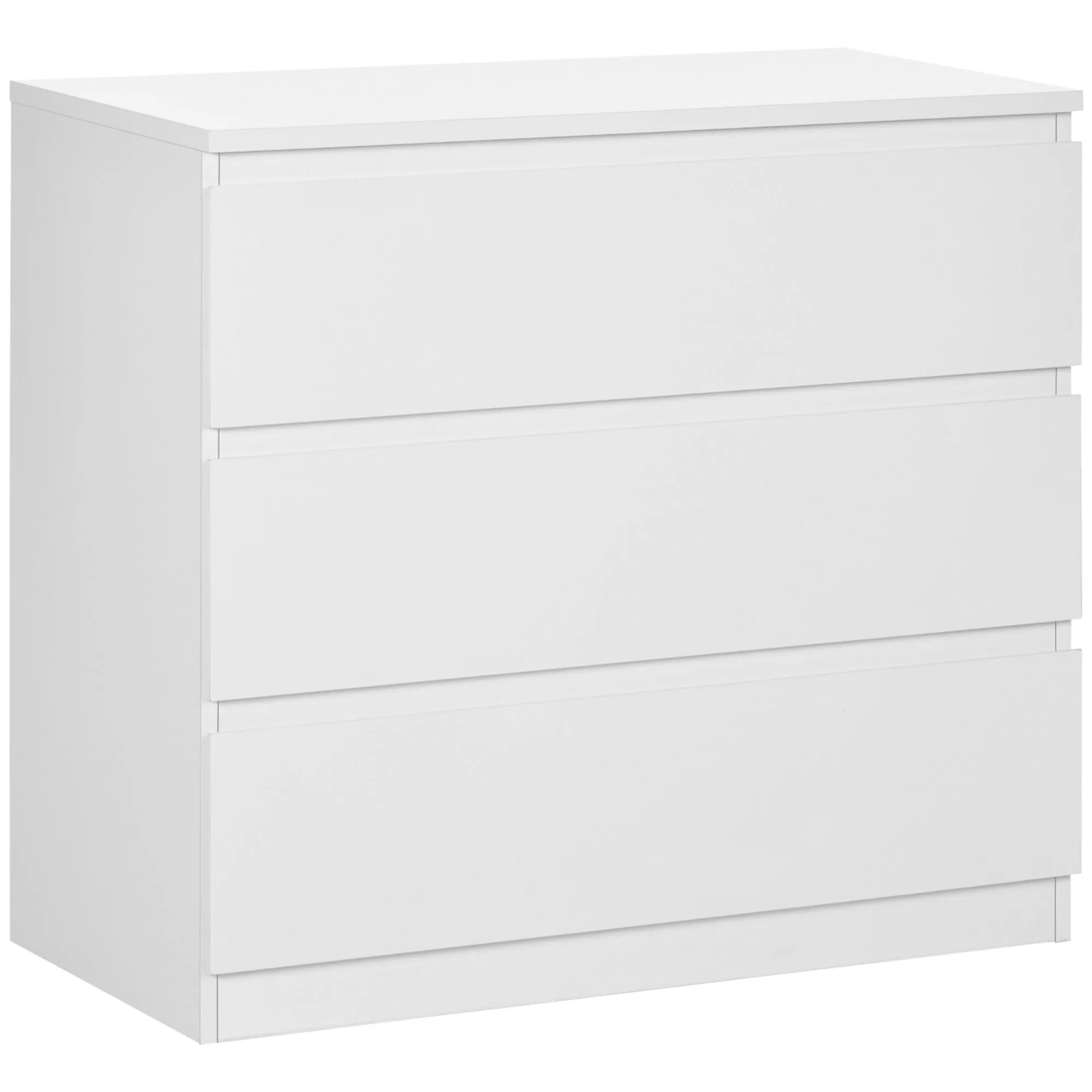 Chest of Three Drawers White