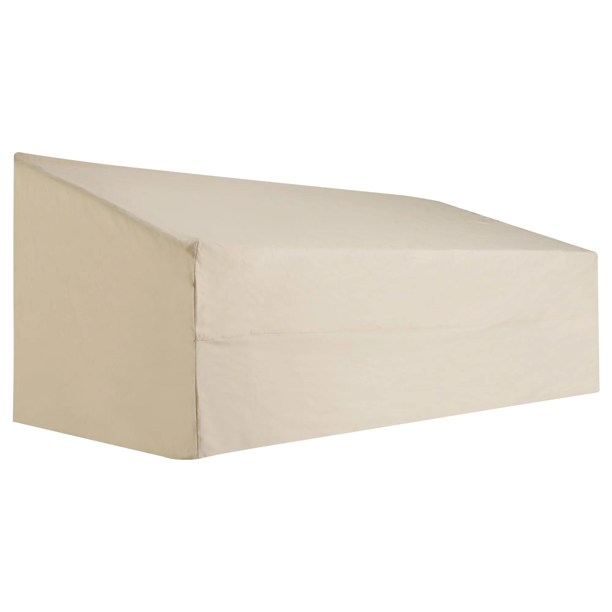 218 x 111 x 63-101 cm 600D Oxford Cloth Garden Furniture Cover Beige Waterproof 3 Seater Sofa Protector for Patio, Outdoor