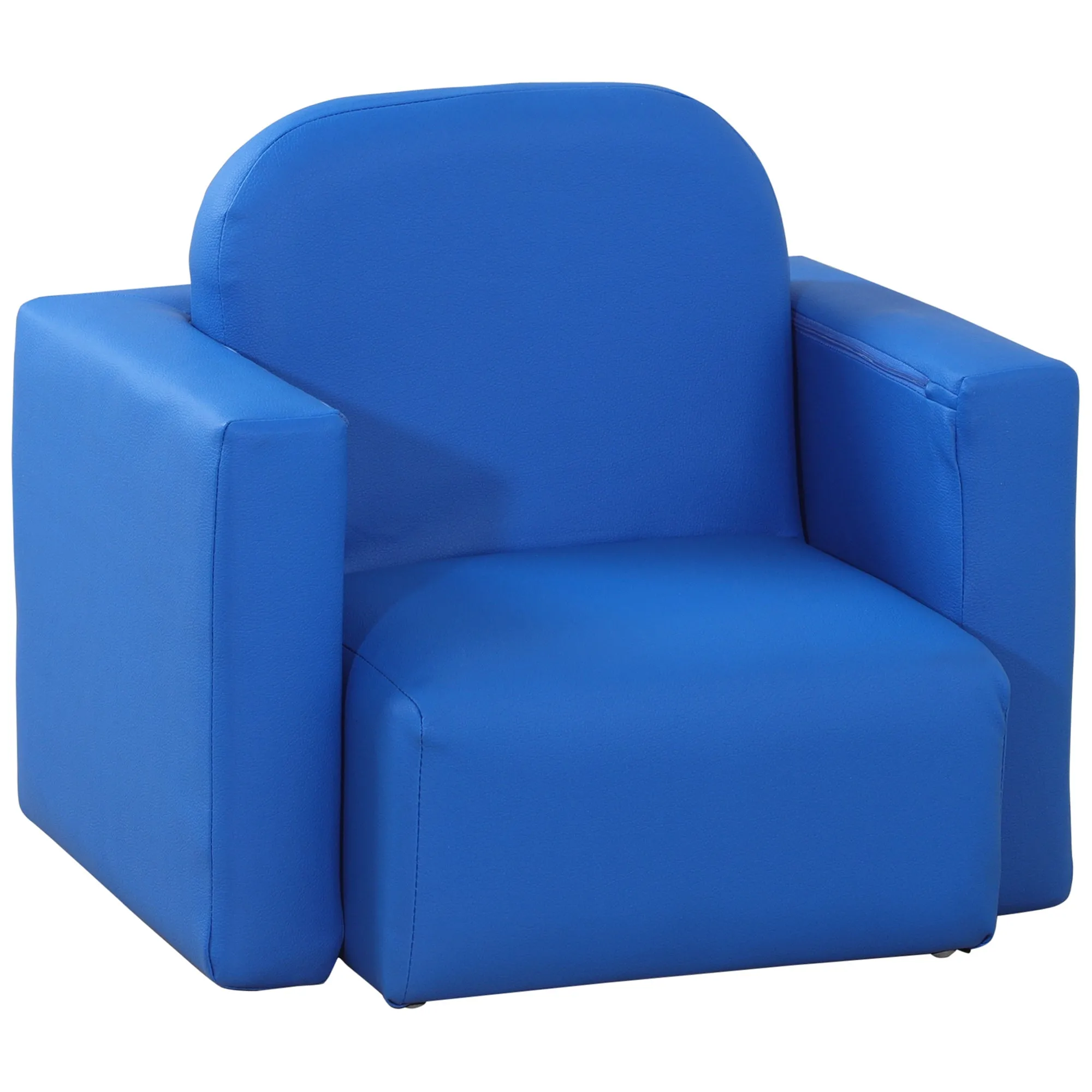 2 In 1 Toddler Sofa Chair, 48 x 44 x 41 cm, for Game Relax Playroom, Blue