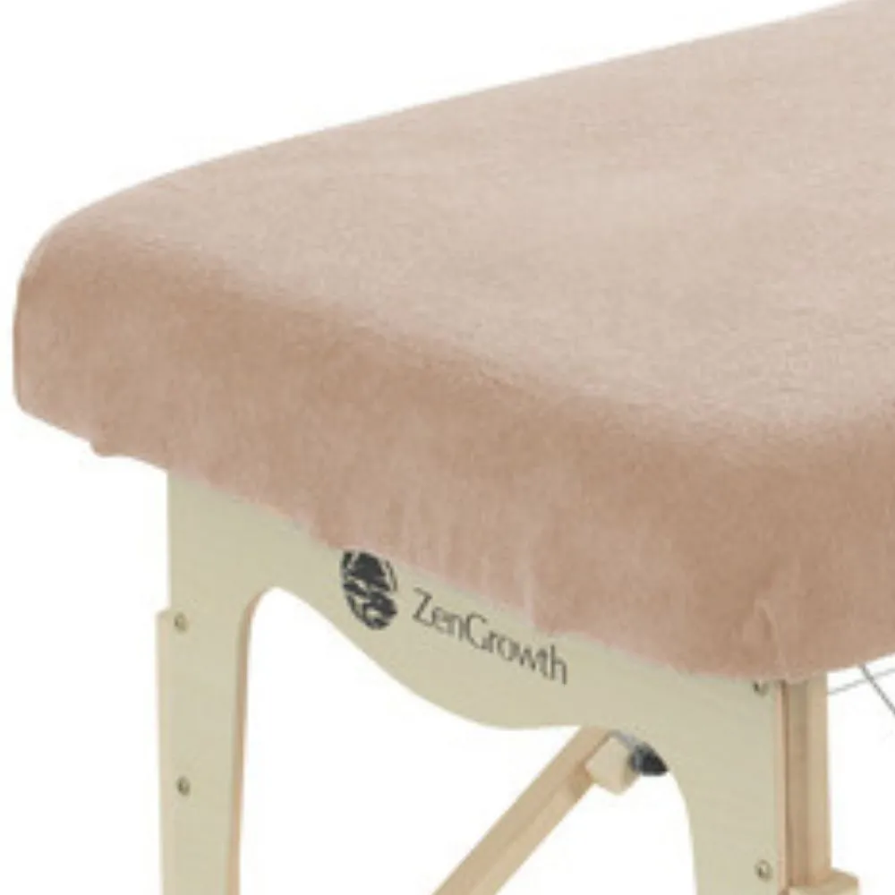 ZENGROWTH Housse table de massage sans trou visage marron clair